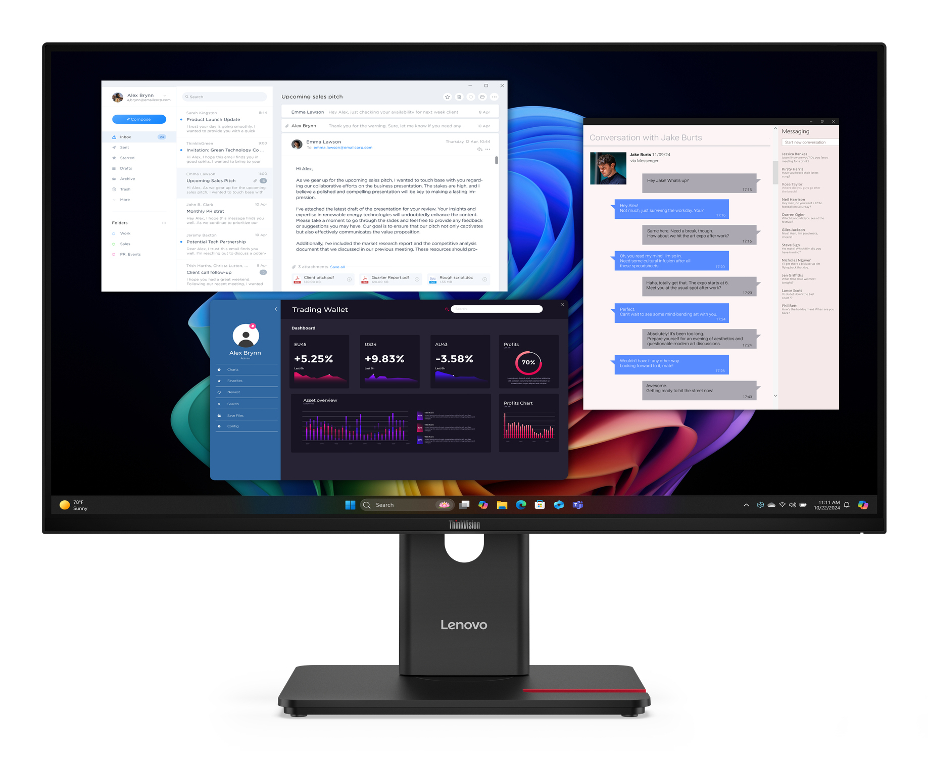 *non Cancellable/non Returnable (ncnr)* Thinkvision T27ud-40 27 Inch Monitor 64afgat2uk - WC01