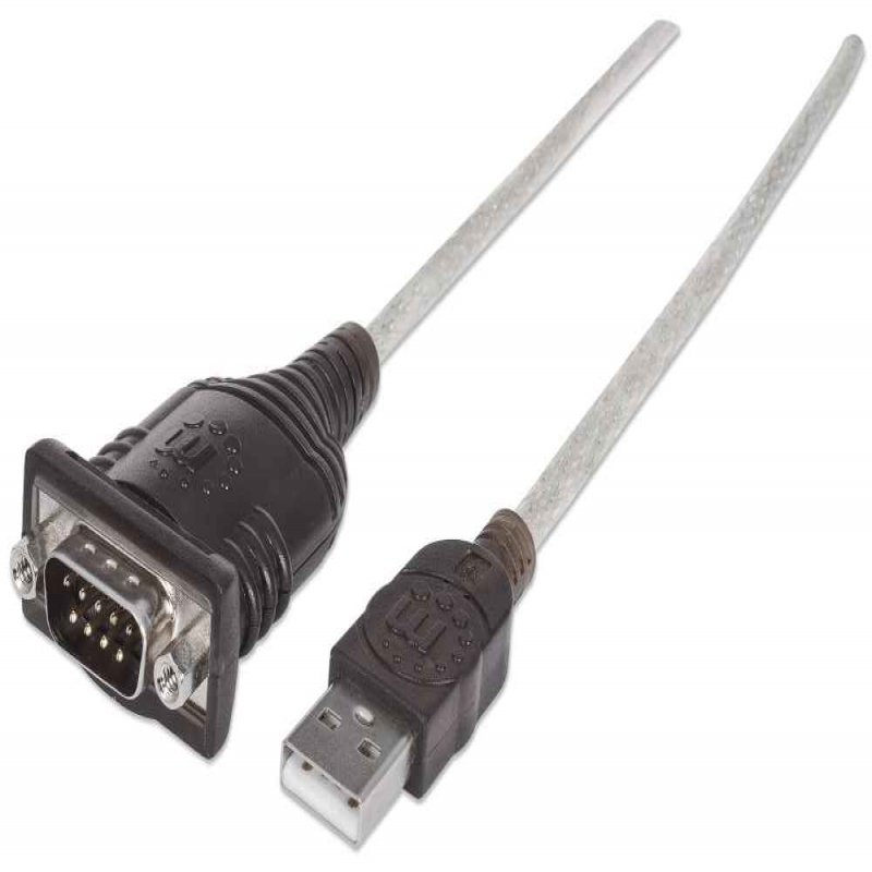 Manhattan Usb-A To Serial Converter  Cable, 1.8M, Male To Male,  151849 - eet01