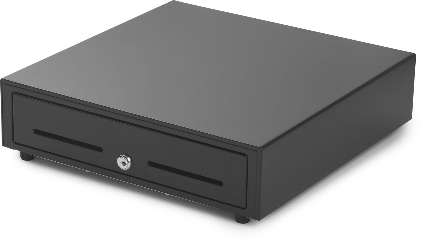 Capture 410mm cash drawer 4B/8C,  Black (All with same lock)  CA-CD410-480B-SAMELOCK - eet01