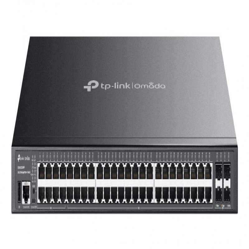 TP-Link Omada SG5452XMPP V1 - Switch - L3 Lite - Managed - 48 X 10/100/1000 + 4 X 10Gb Ethernet SFP+ - Rack-mountable - PoE++ (770 W) - For TP-Link MC200CM, MC210CS, TL-MC210CS, TL-SM331T SG5 - C2000
