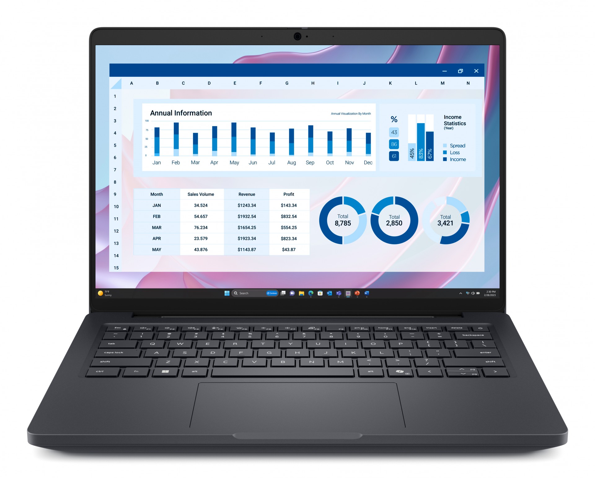 Dell Pro Max 14 AMD Ryzen AI 7 PRO 350 (24MB Cache, 8 Cores, 16 Threads, Up To 5.0 GHz Max Boost, 45W) 16GB: 1x16GB, LPDDR5x, 8000 MT/s, Dual Channel, Non-ECC 512 GB SSD 14" FHD+ LCD With 400 - C2000