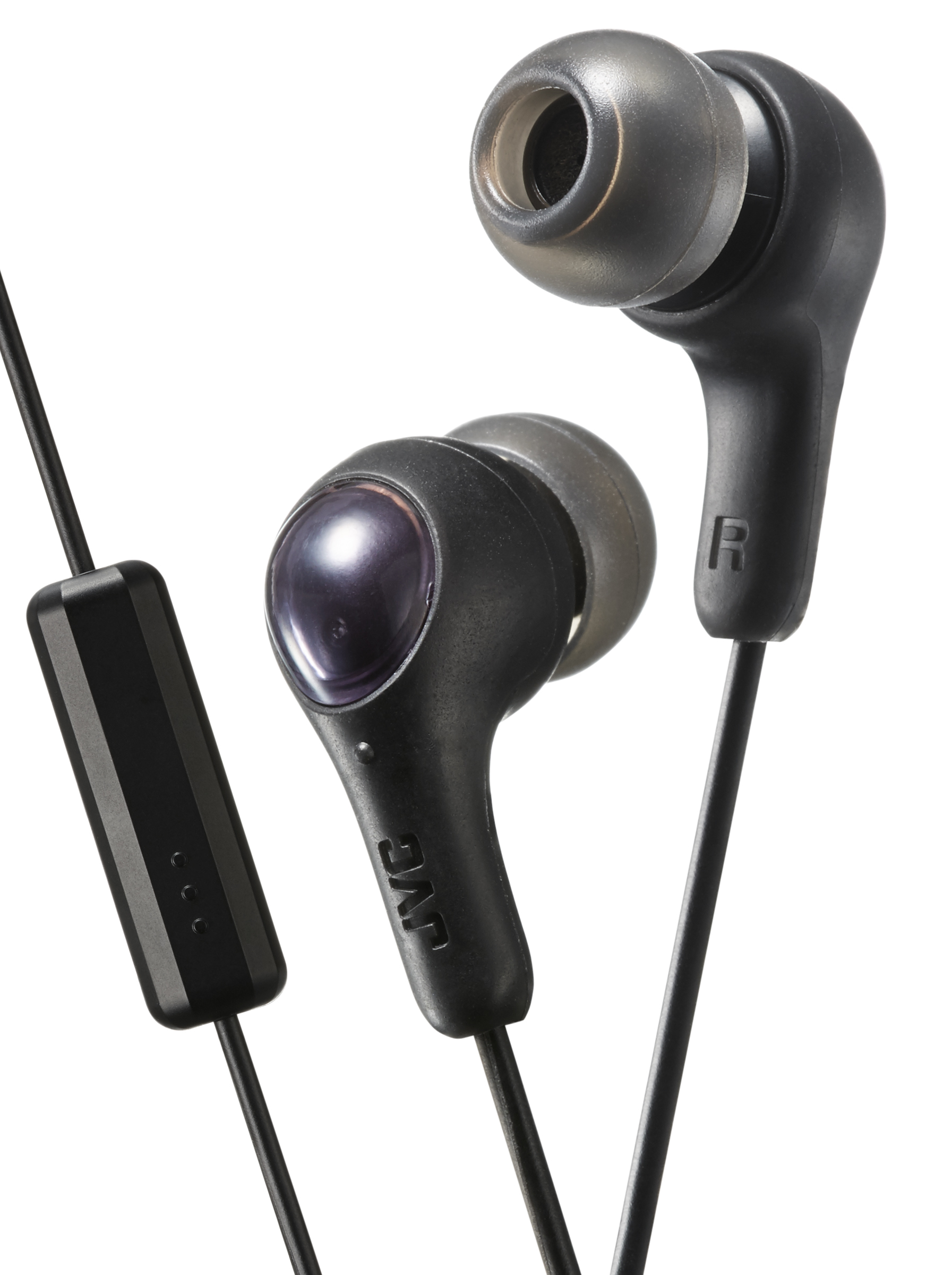 JVC Gumy Plus HA-FX7M In Ear with  Mic + Remote Headphones Black  HA-FX7M-BN-U - eet01
