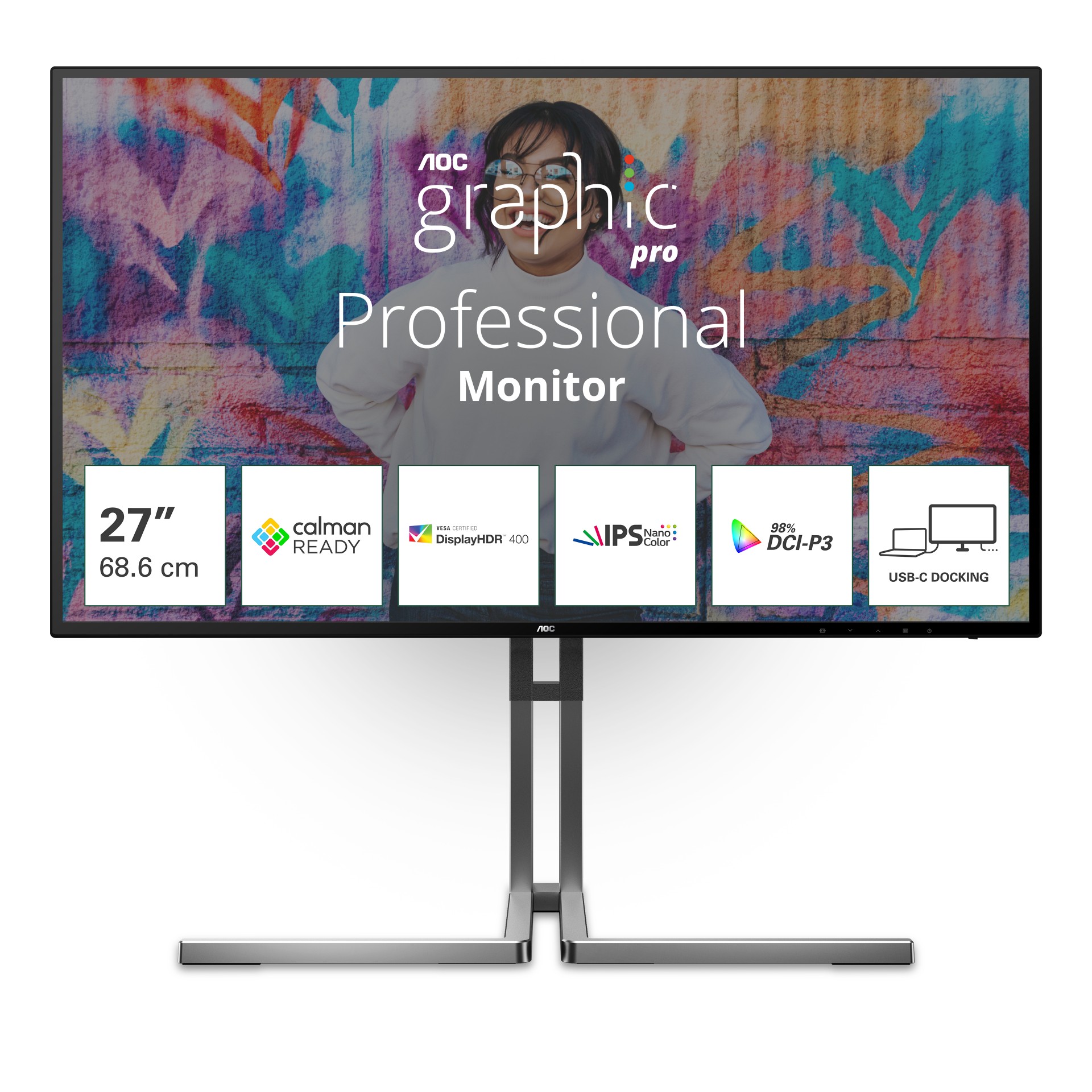 Aoc - Monitors                   Aoc Monitor 27 3840x2160 Nano       Ips 60hz 2xhdmi 1xdp                U27u3cv