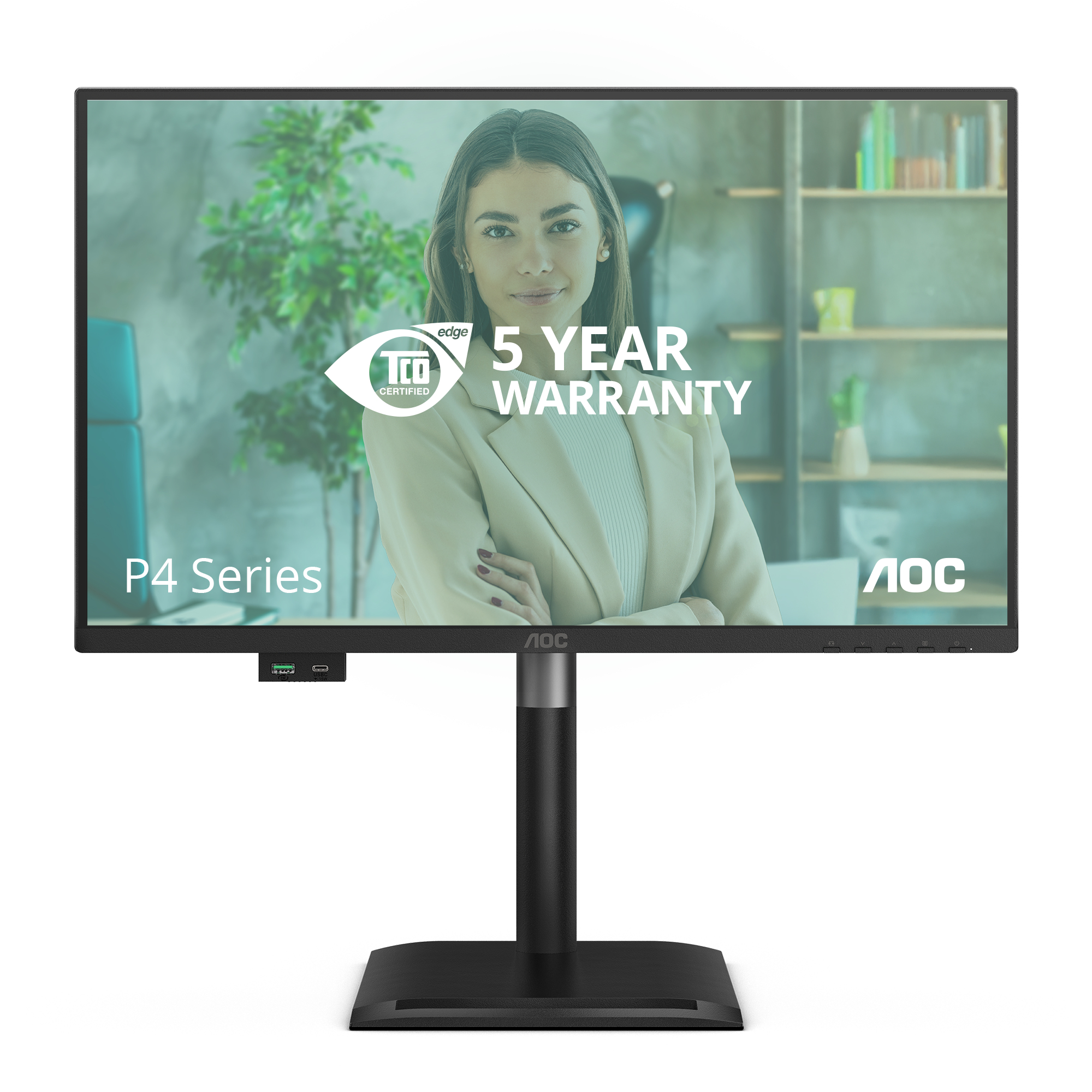 Aoc - Monitors                   Monitor 23.8in Ips 120hz            1920x1080 Qhd 1ms 16:9 1000:1 Hd    24p4u