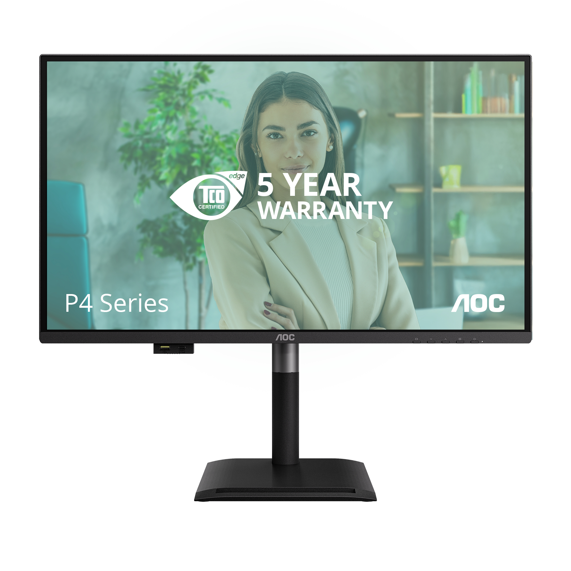 Aoc - Monitors                   Q27p4u 27in 16:9 Ips 120hz          2560x1440 Has 150mm Hdmi X 2x 2.    Q27p4u
