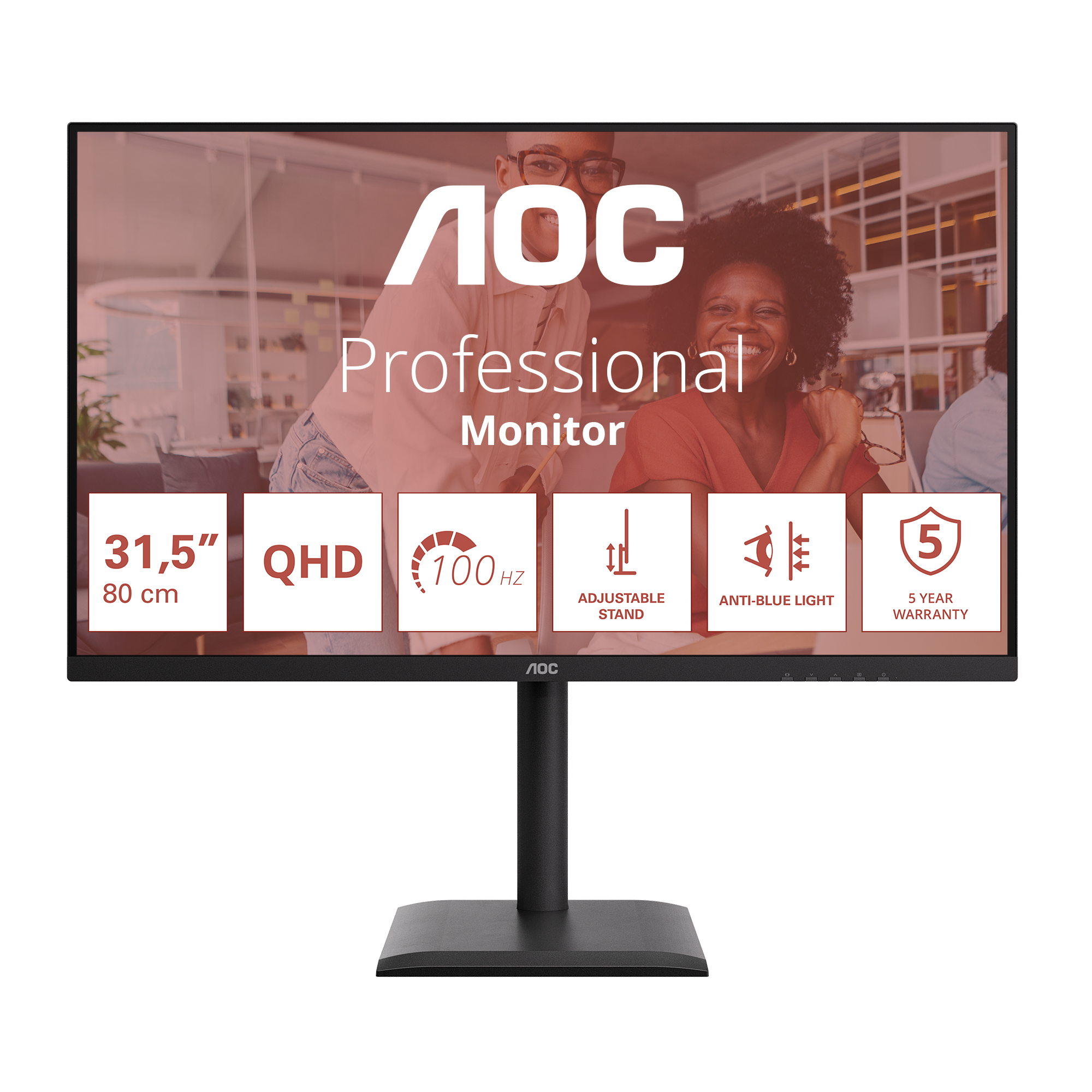Aoc - Monitors                   Q32e4u 31.5in Ips 2560x1440         16:9 100hz 1000:1 4ms Hdmi 2x2.1    Q32e4u