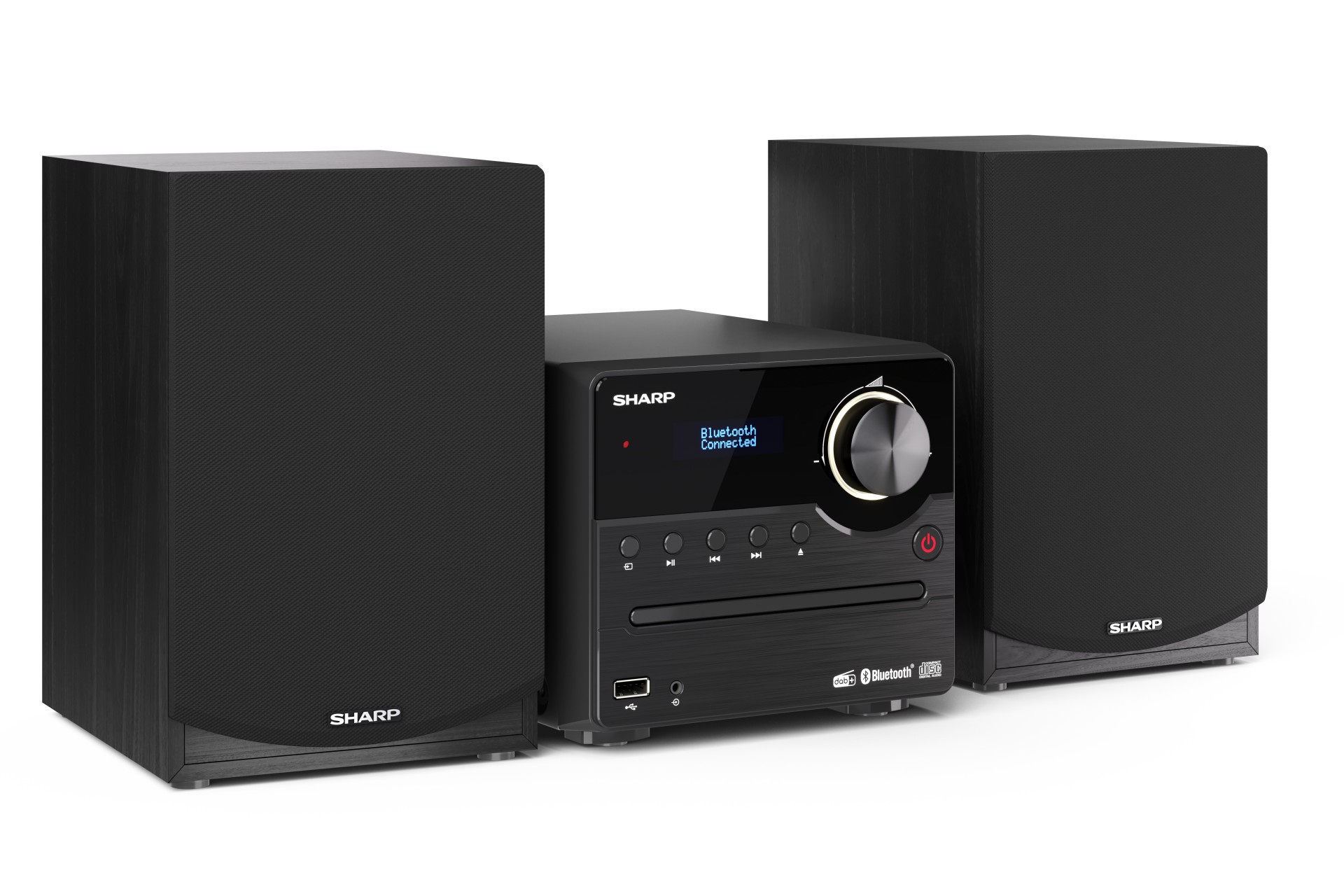 Sharp Xl-B517D Home Audio Micro  System 45 W Black  XL-B517DBK - eet01