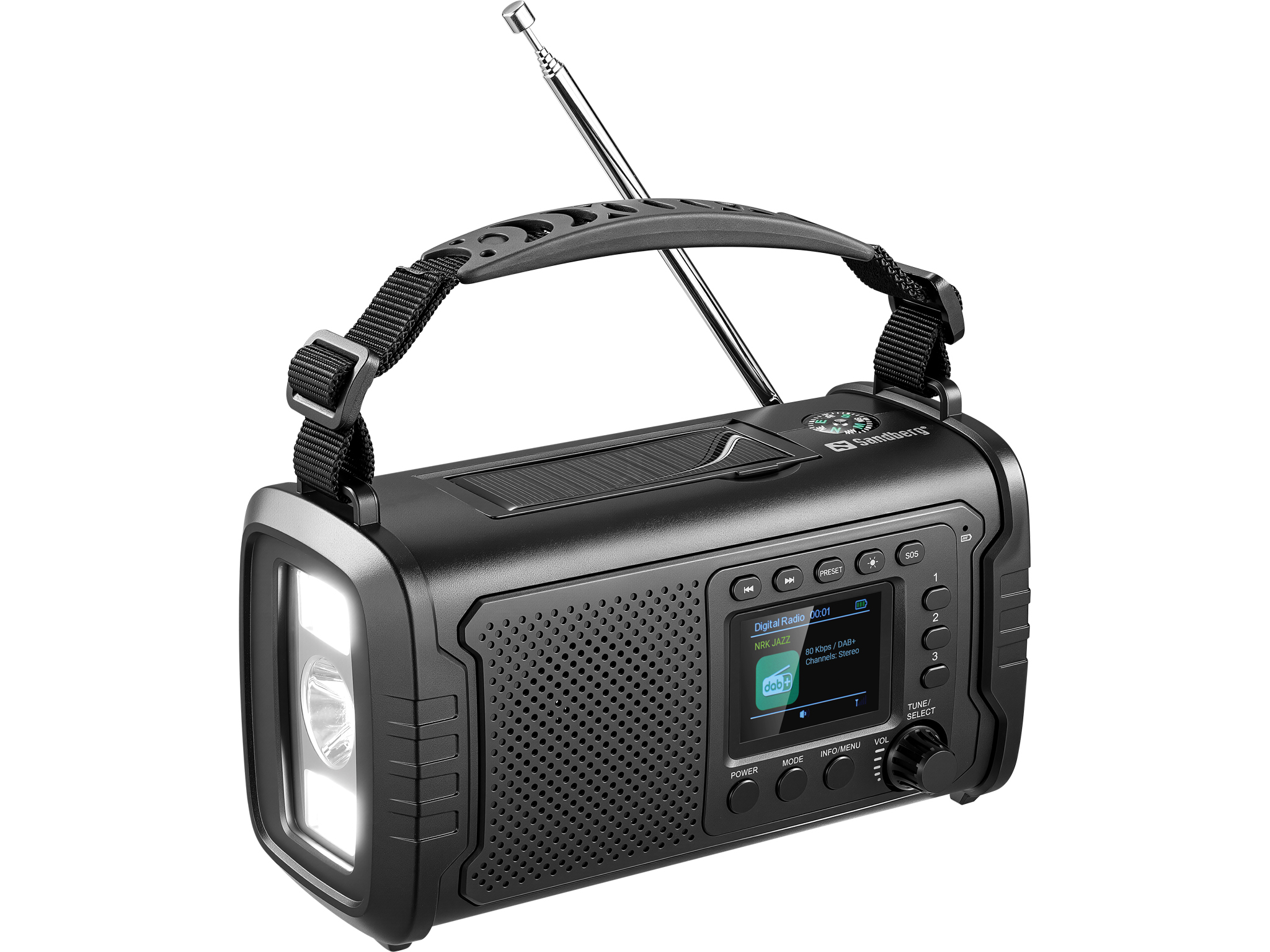 Sandberg Survivor DAB Radio All-in-1  20000  421-38 - eet01