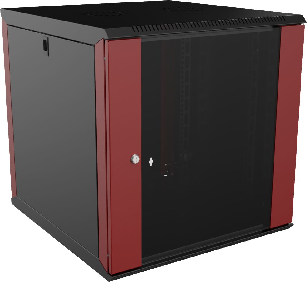 Lanview 19" 12U Rack Wall Mount 565 x  600 x 576mm Com-Box - Black -  RUC12U60BR - eet01