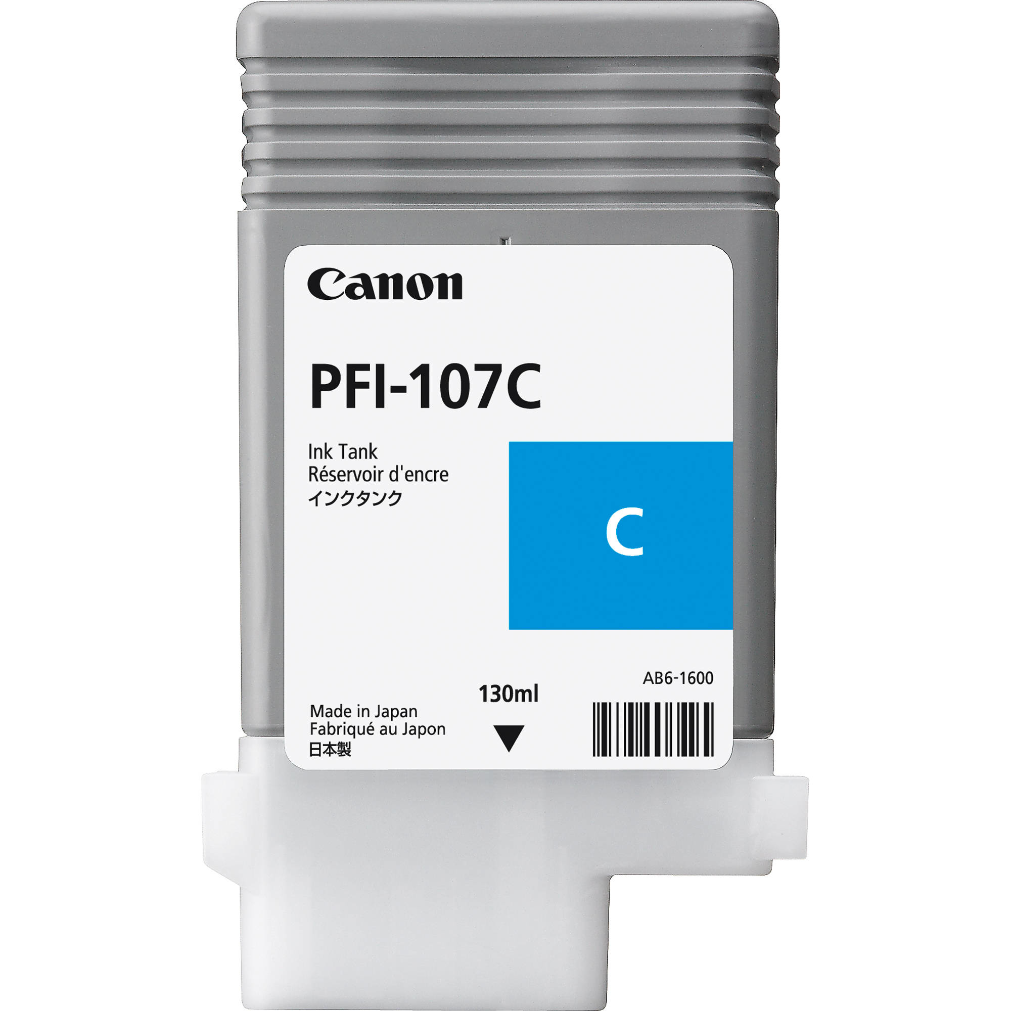 Canon Pfi-107C Ink Cartridge  Original Cyan  6706B002 - eet01