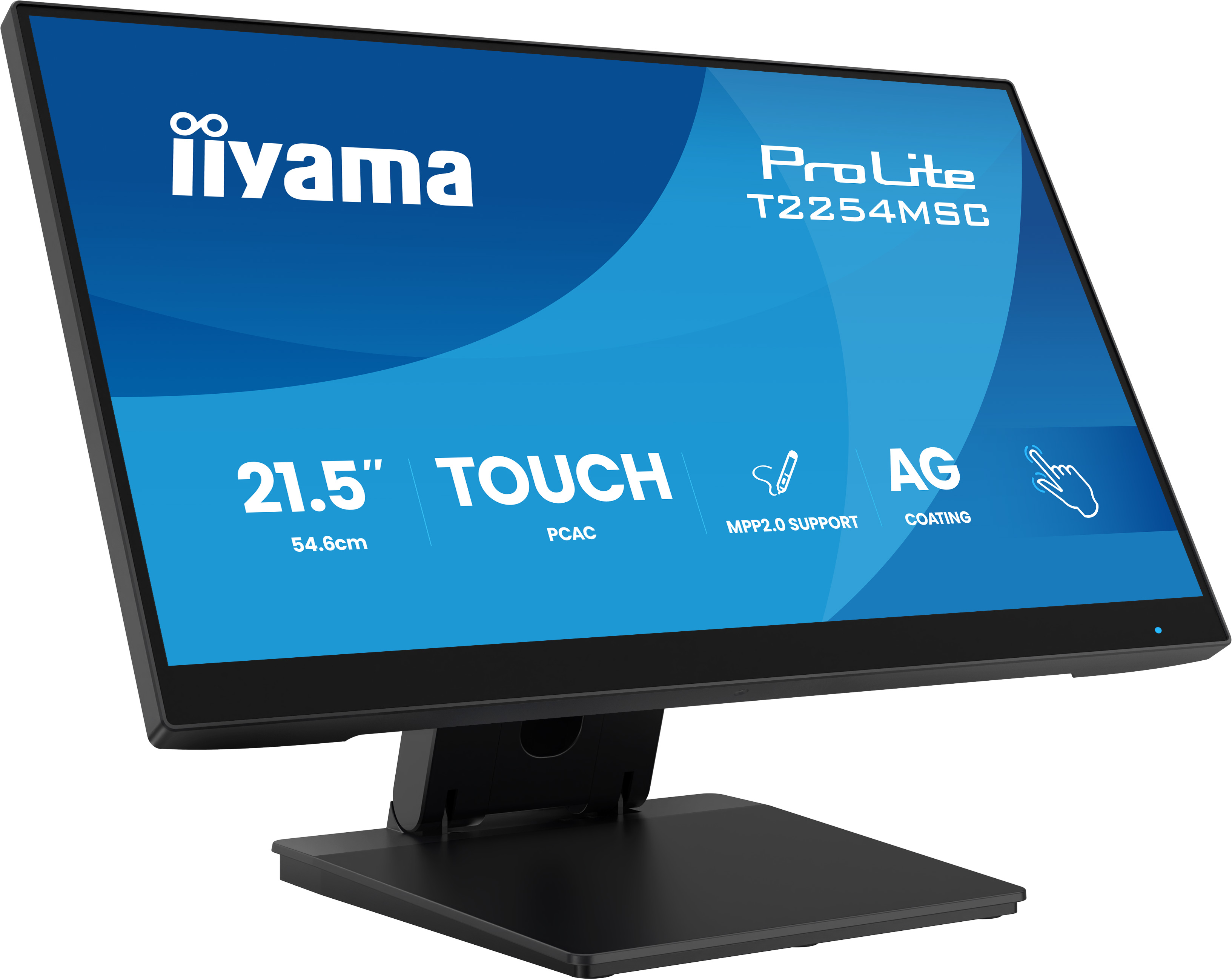 Iiyama ProLite T2254MSC-B2AG - LED Monitor - 21.5" (18.7" Viewable) - Touchscreen - 1920 X 1080 Full HD (1080p) @ 100 Hz - IPS - 300 Cd/m - 1300:1 - 4 Ms - HDMI, DisplayPort - Speakers - Blac - C2000 Iiyama ProLite T2254MSC-B2AG - LED Monitor - 21.5" (18.7" Viewable) - Touchscreen - 1920 X 1080 Full HD (1080p) @ 100 Hz - IPS - 300 Cd/m - 1300:1 - 4 Ms - HDMI, DisplayPort - Speakers - Blac - C2000