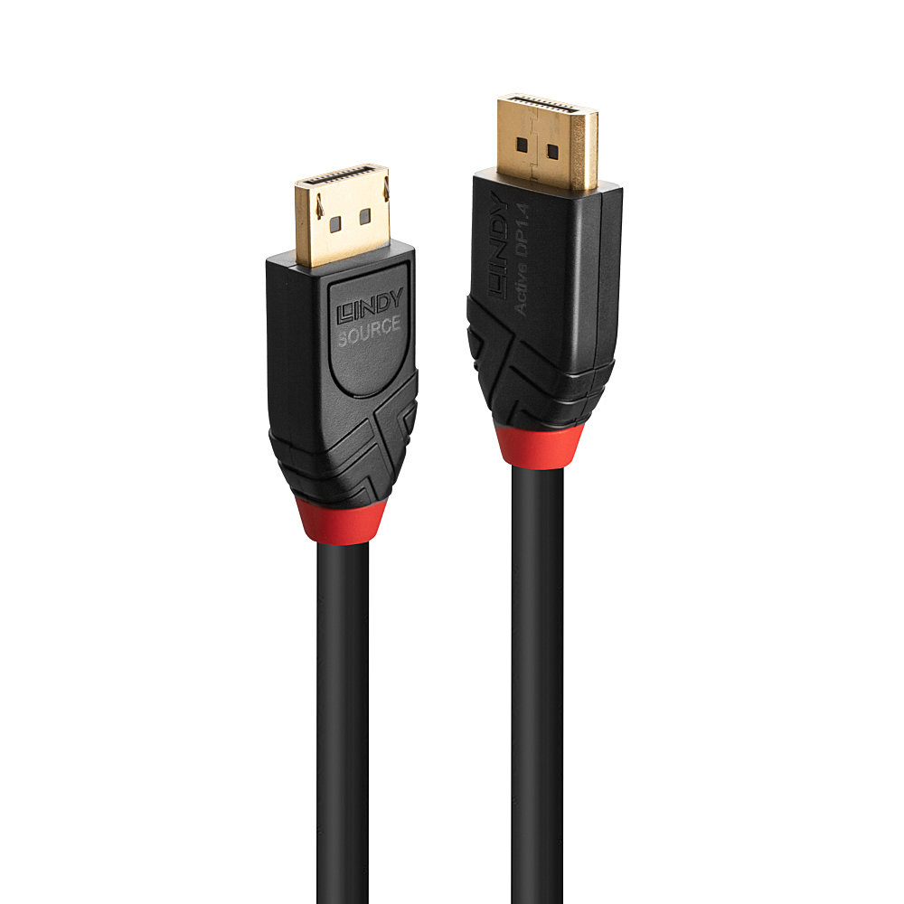 Lindy - Cables & Adapters        7.5m Active Displayport 1.4         Cable                               41168