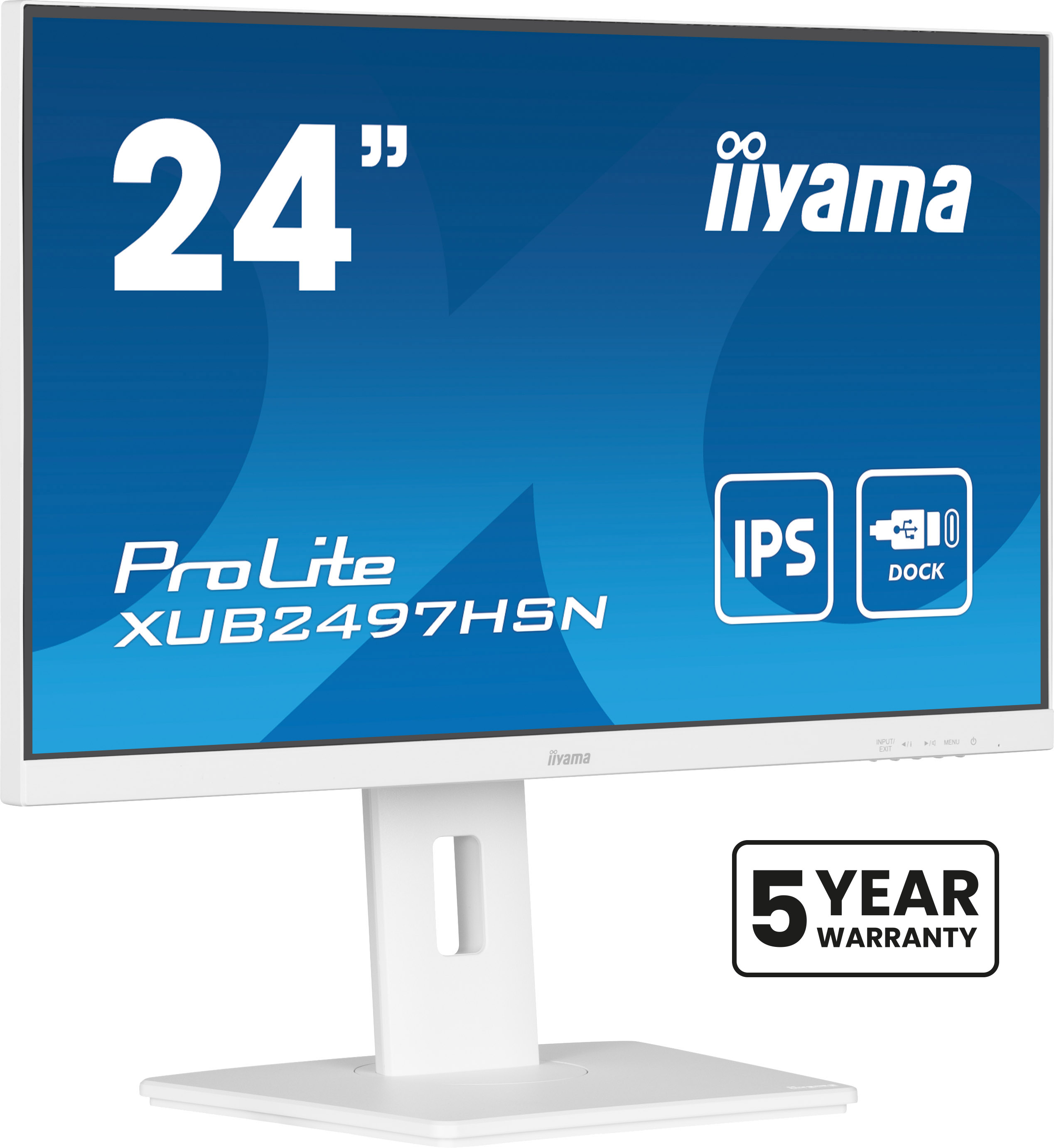 Iiyama - Monitors                23.8in Ultra Mince Dalle Ips        1920x1080 1ms 1300:1 1xhdmi 1xdi    Xub2497hsn-w2