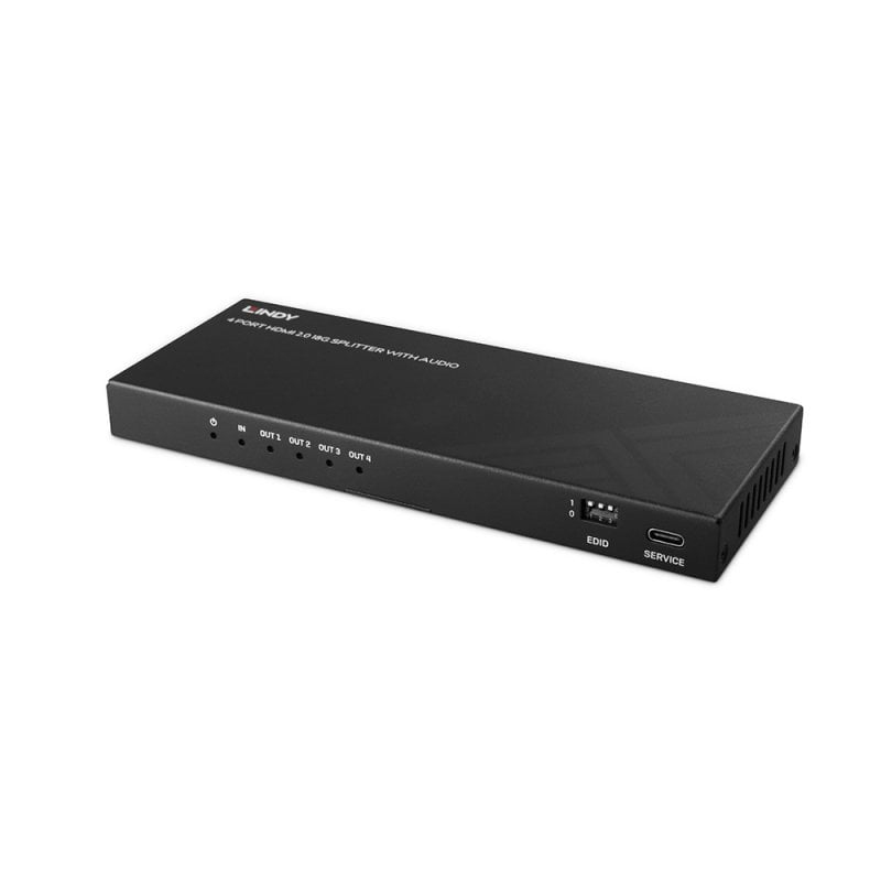 Lindy - Matrix Switches & Splitt 4 Port Hdmi 8k60 Splitter With      Audio                               38535