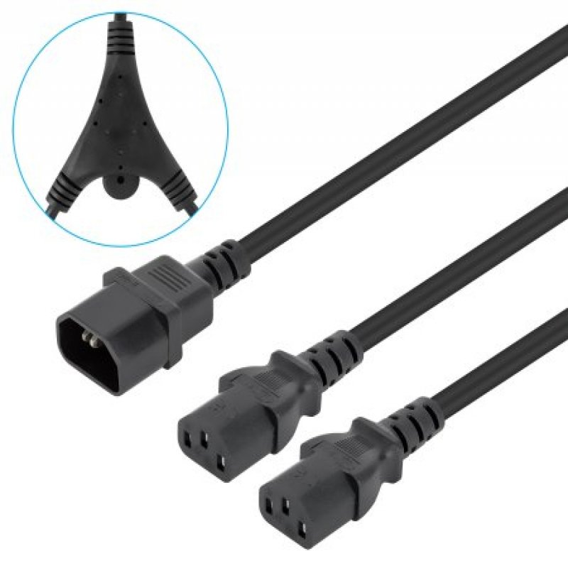 Manhattan                        Power Cable/cord 2x Monitor/cpu     C14/2x C13 M/f Kettle Lead 1.8m     157469
