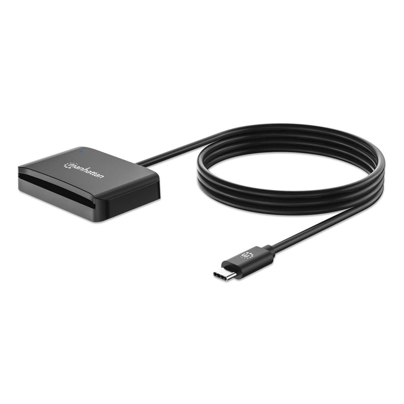 Manhattan                        Usb-c Contact Smart Card Reader     With Microsd Slot Usb Type-c Mal    102742