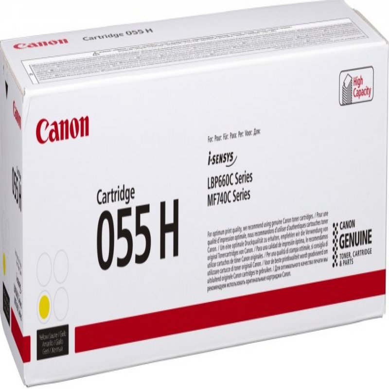 Canon 055H Toner Cartridge 1 Pc(S)  Original Yellow  3017C002AA - eet01