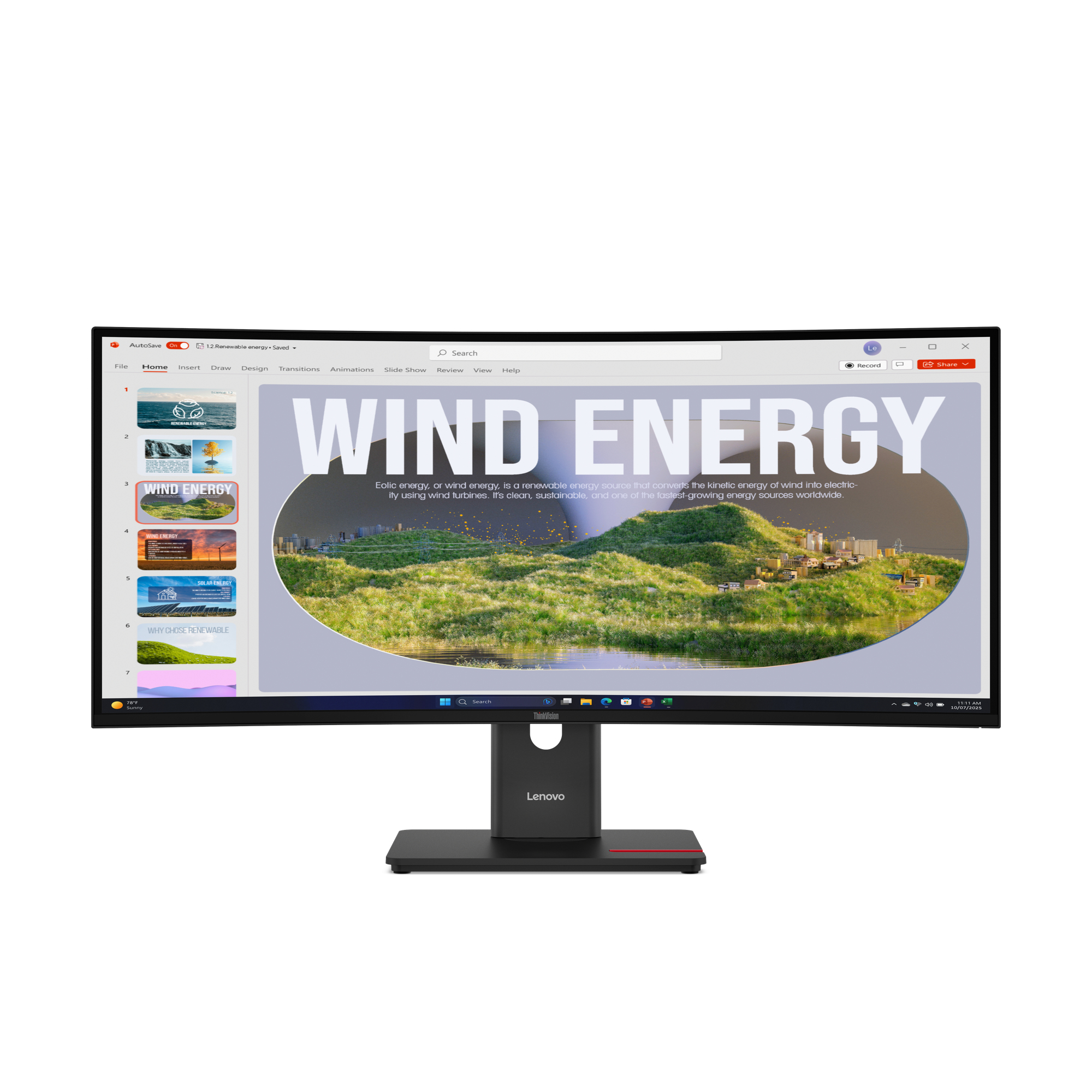 Lenovo Thinkvision T34Wd-40 Computer  Monitor 86.4 Cm (34") 3440 X  64AEGAT1SE - eet01