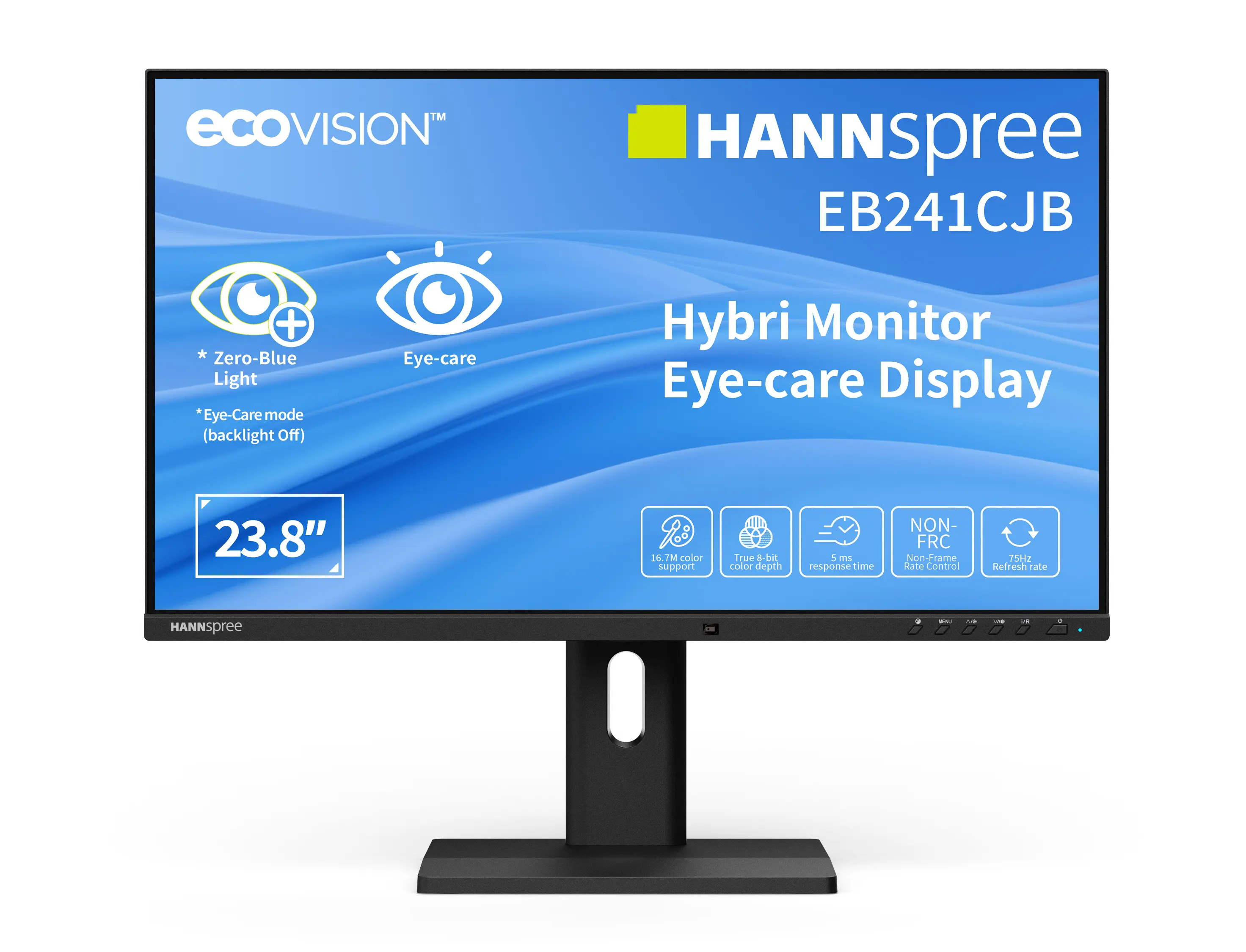 Hannspree - Monitor              Eb241cjb 23.8in Hybri Ecovision     1920x1080 16:9 6ms Hdmi/dp/usb      Eb241cjb