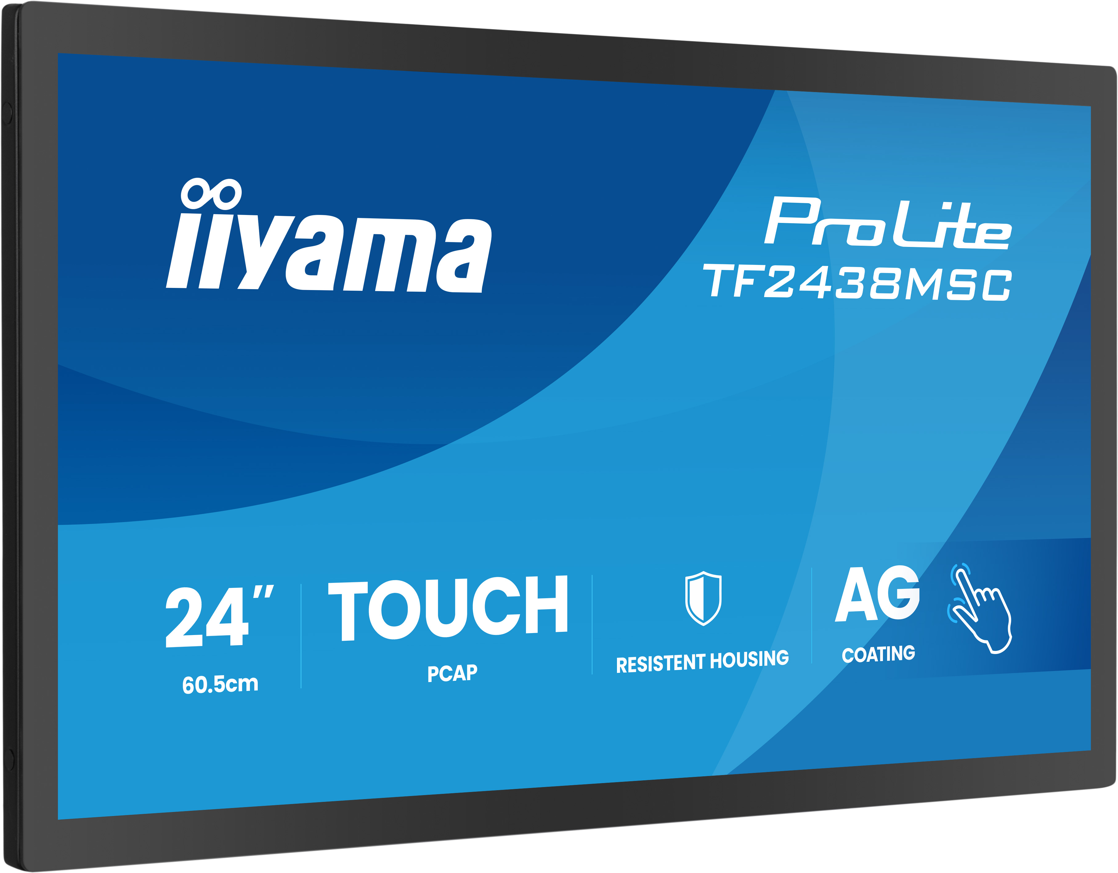 Iiyama 24" PCAP 10P Touch  TF2438MSC-B2 - eet01