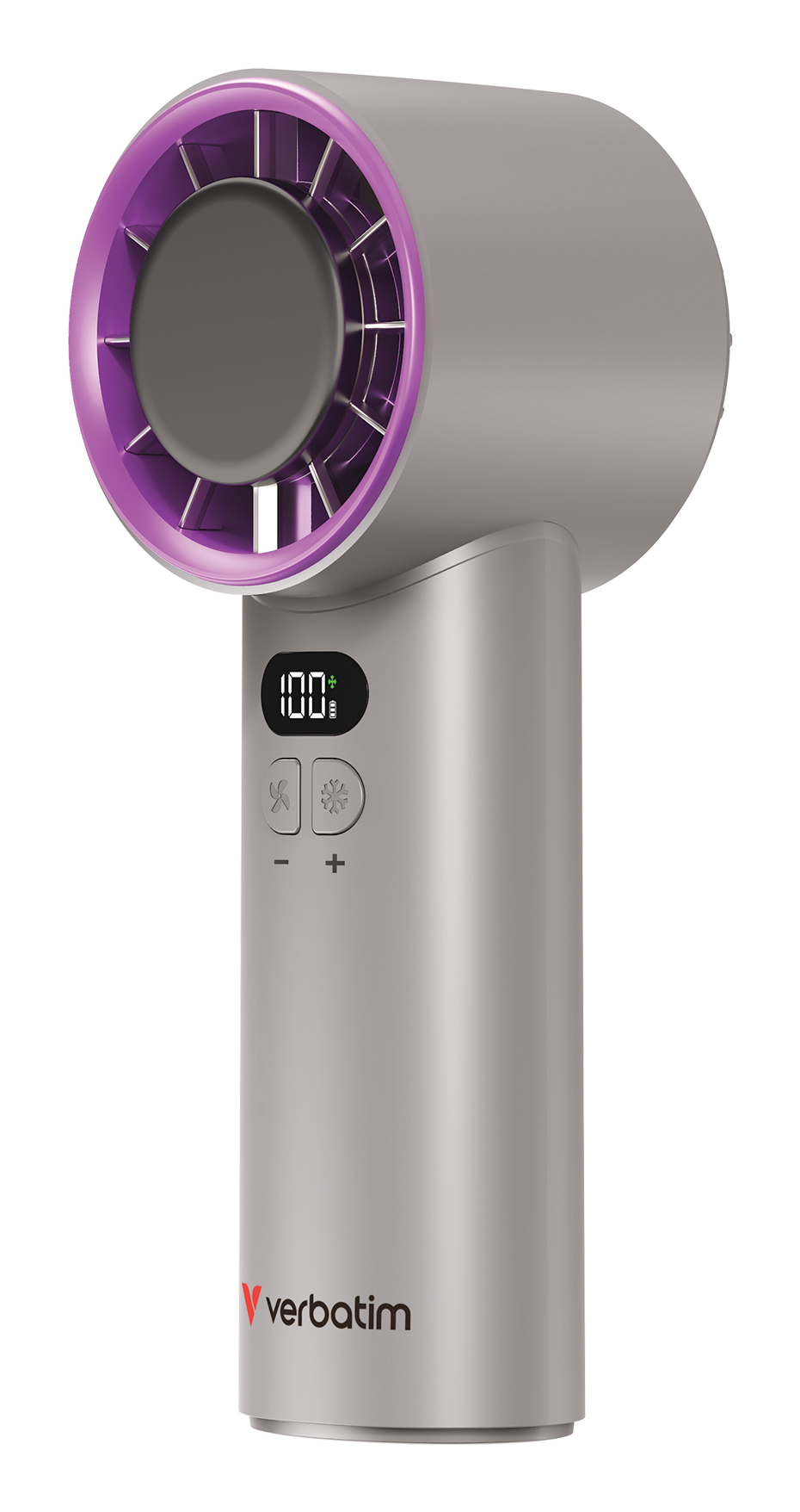 Verbatim Cool'n'Go IceTouch Handheld  Fan Grey/Purple  32342 - eet01