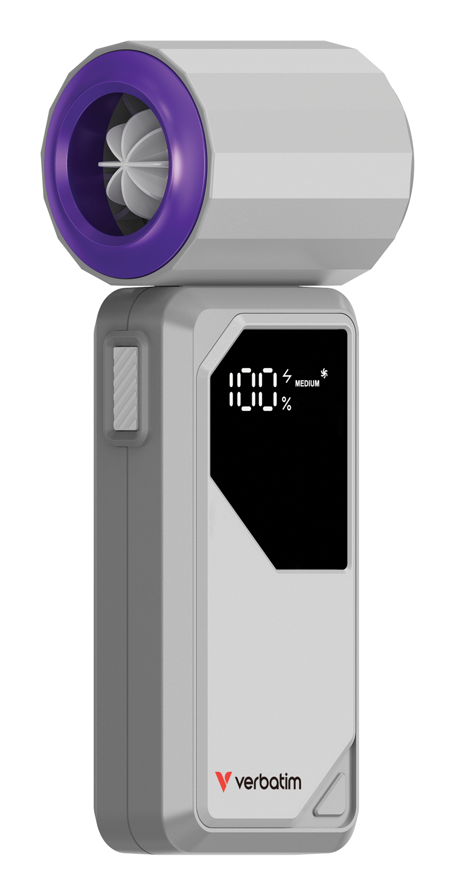 Verbatim Cool'n'Go AirJet Handheld Fan  Grey/Purple  32340 - eet01