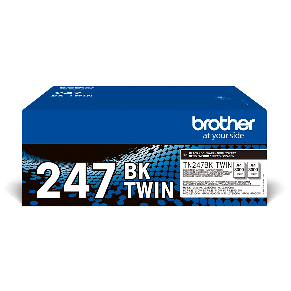 Brother - Consumables Ink Eur    Tn-247bktwin Black Toner            Cartridge Twin Pack                 Tn247bktwin