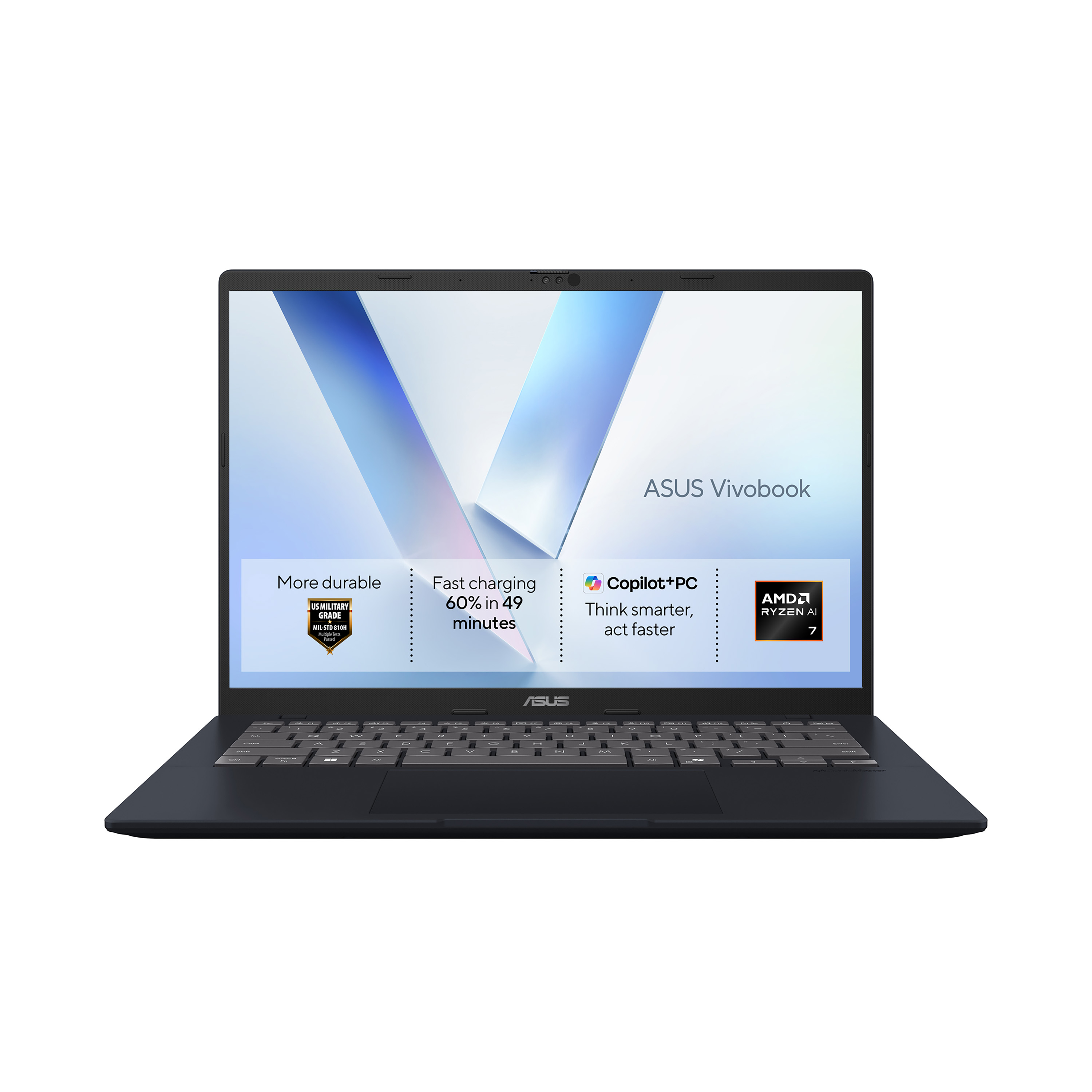 Asus - Fulfilment Notebook Msh B Vivobook M1407 R7 Ai 350 16gb       1tb 14in Oled Win11 Home            M1407ga-ly009w