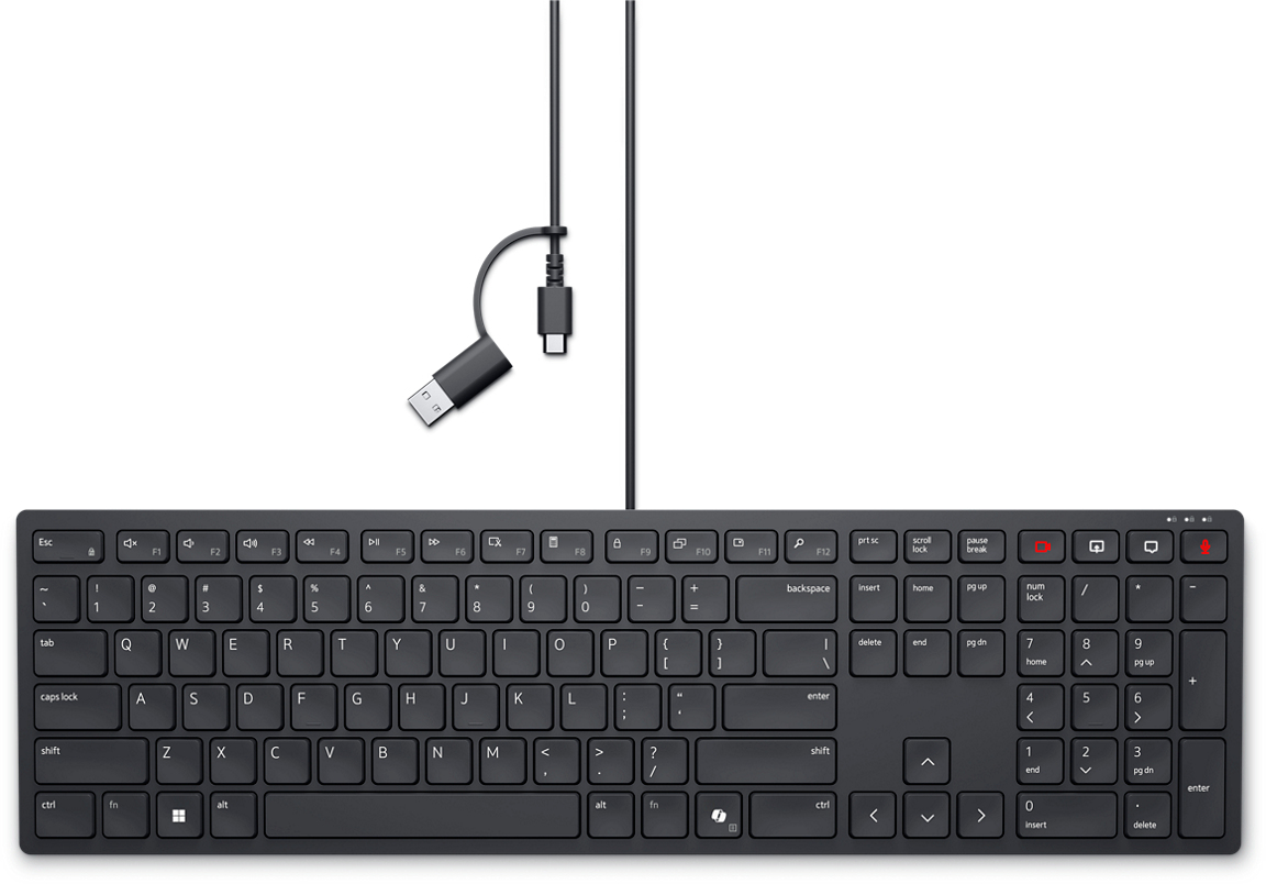 Dell Wired Collaboration Keyboard  - kb525c - us International  KB525C-EN-EMEA - eet01