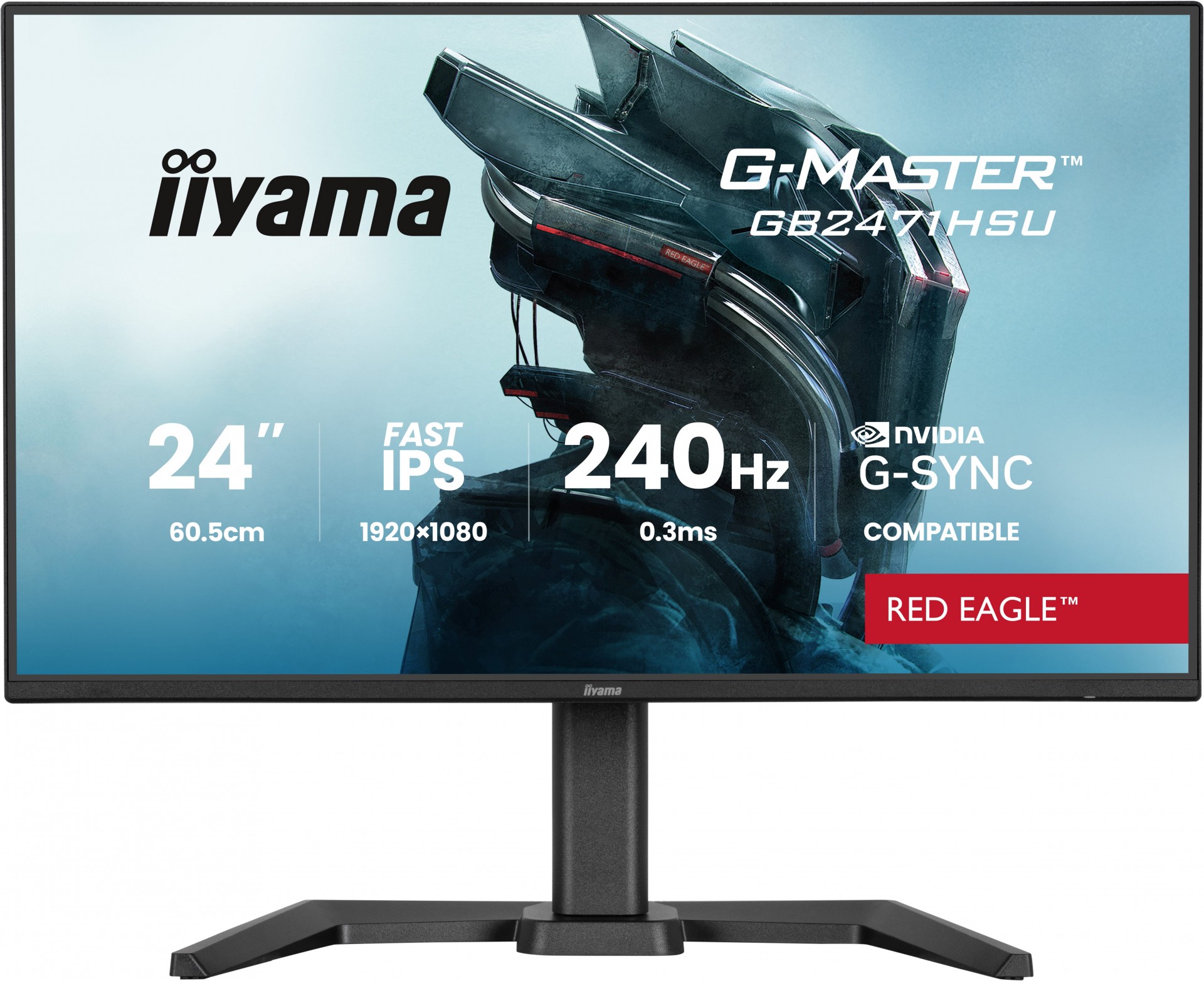 Iiyama 24" FHD IPS 240Hz / HAS  GB2471HSU-B1 - eet01