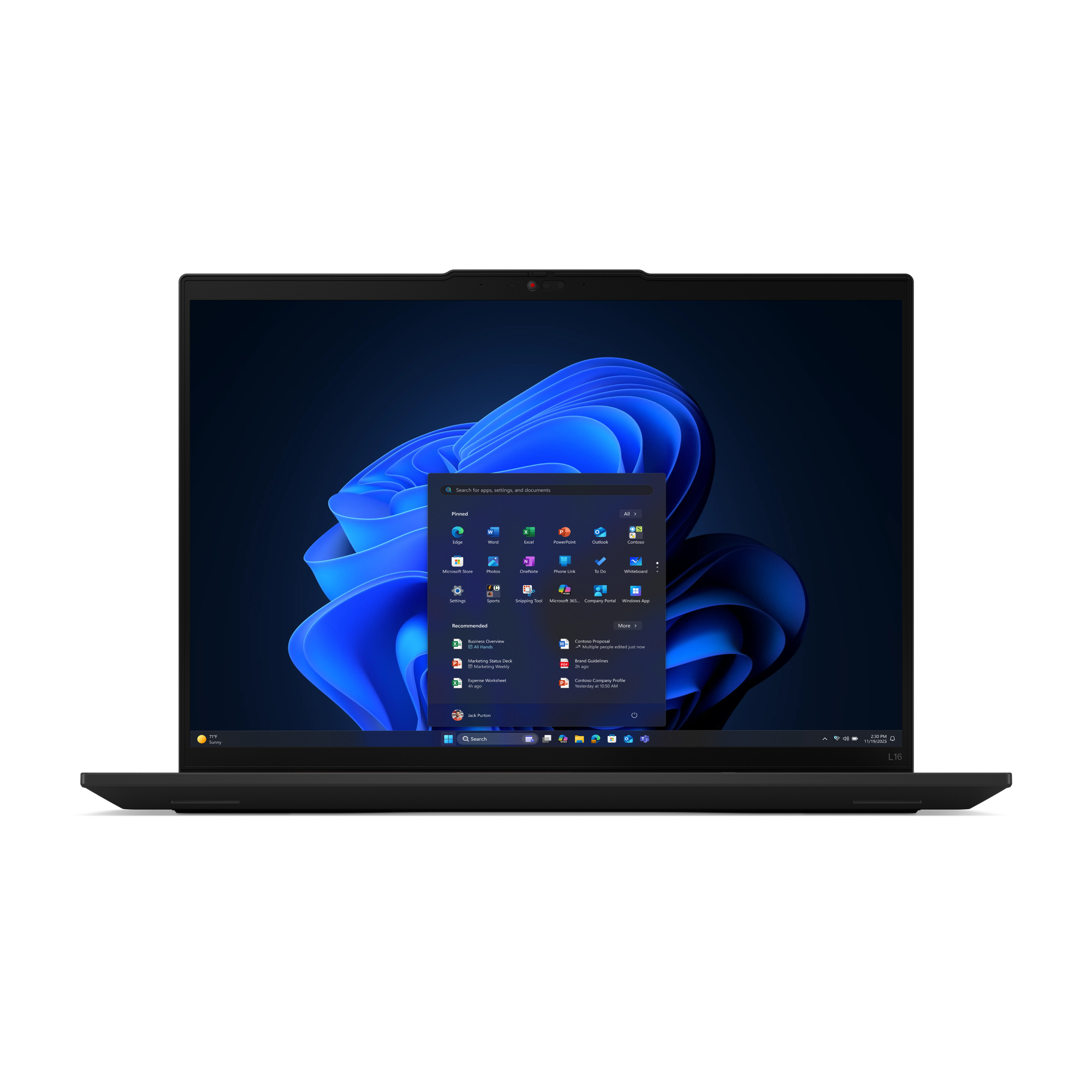 Lenovo ThinkPad L16 Gen 2 21SA - AI PC - 180-degree Hinge Design - Intel Core Ultra 5 - 225U / Up To 4.8 GHz - Win 11 Pro - Intel Graphics - 16 GB RAM - 512 GB SSD TCG Opal Encryption 2, NVMe - C2000