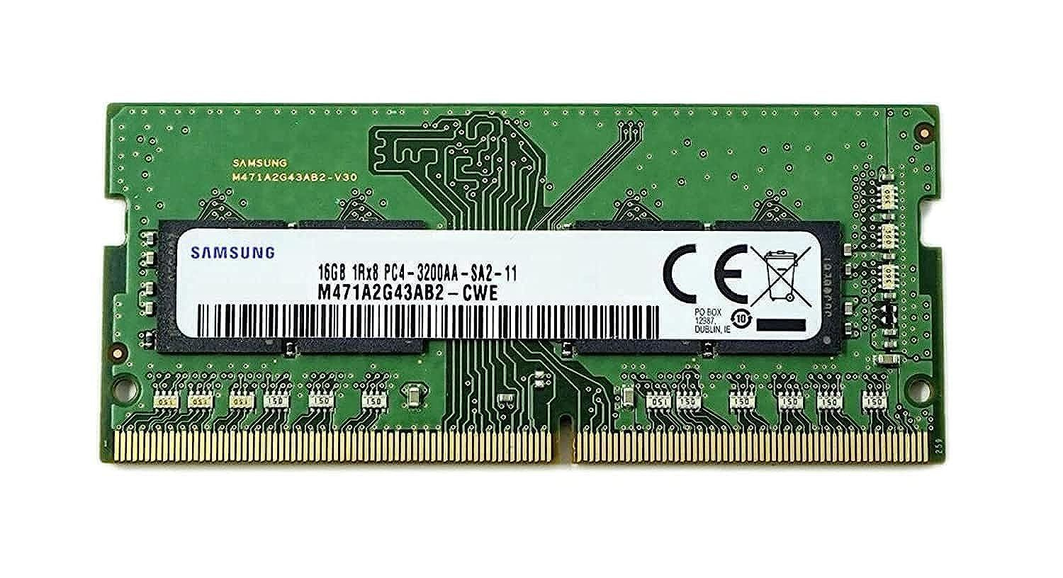 Samsung 16gb Ddr4 Pc4-25600 3200mhz So-dimm 260-pin 1rx8 M471a2g43ab2-cwe - xep01