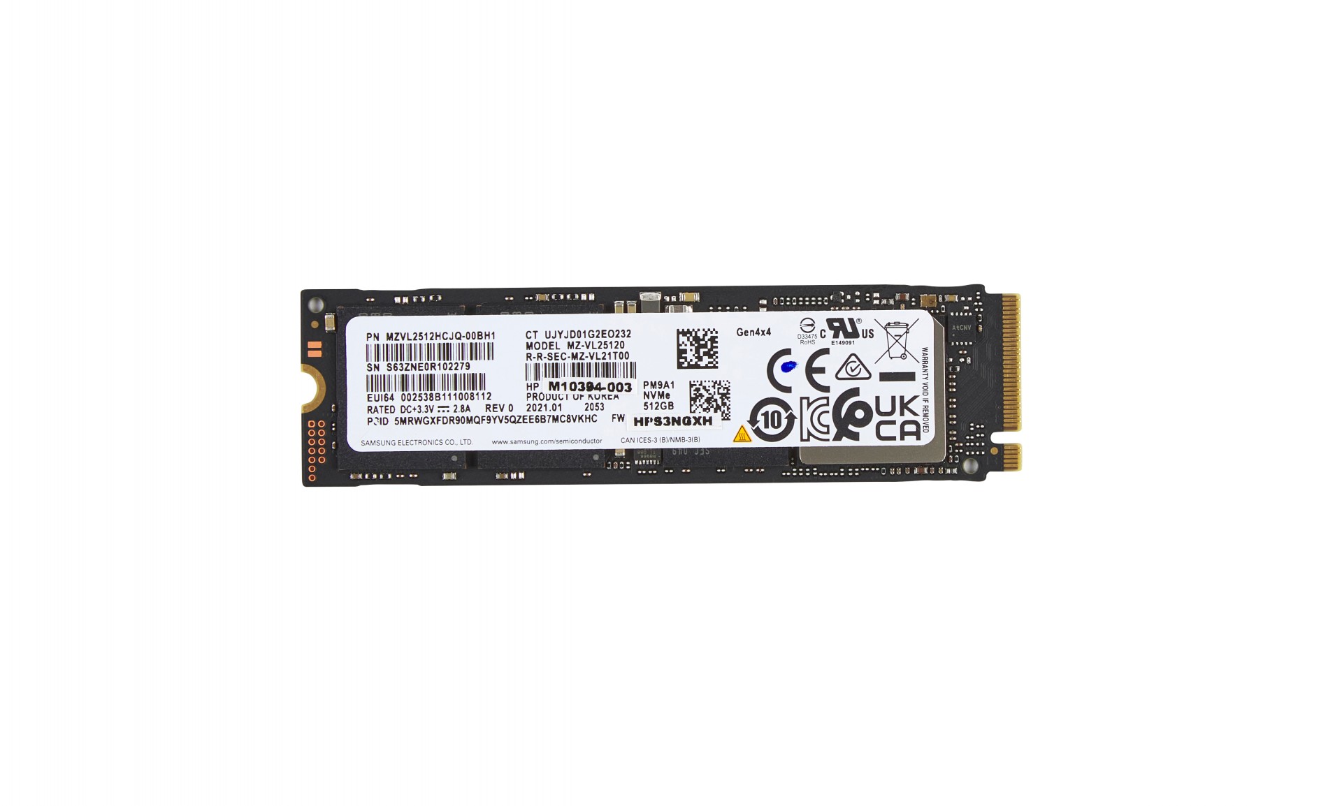 HP 512Gb Pcie-4X4 Nvme Solid  State Drive  AL0M8AA - eet01