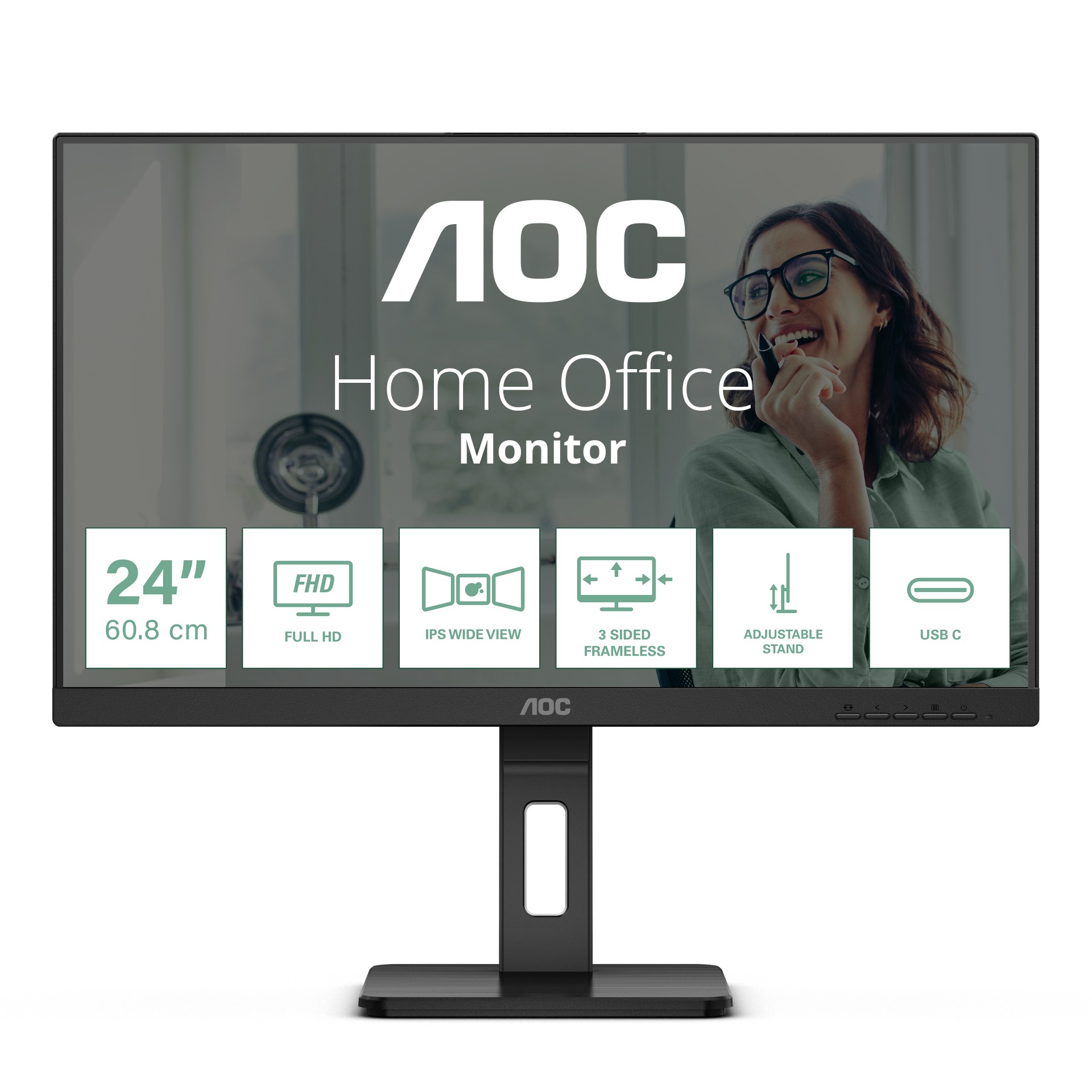 AOC 24P3CV 23.8IN IPS 1920X1080  24P3CV - eet01