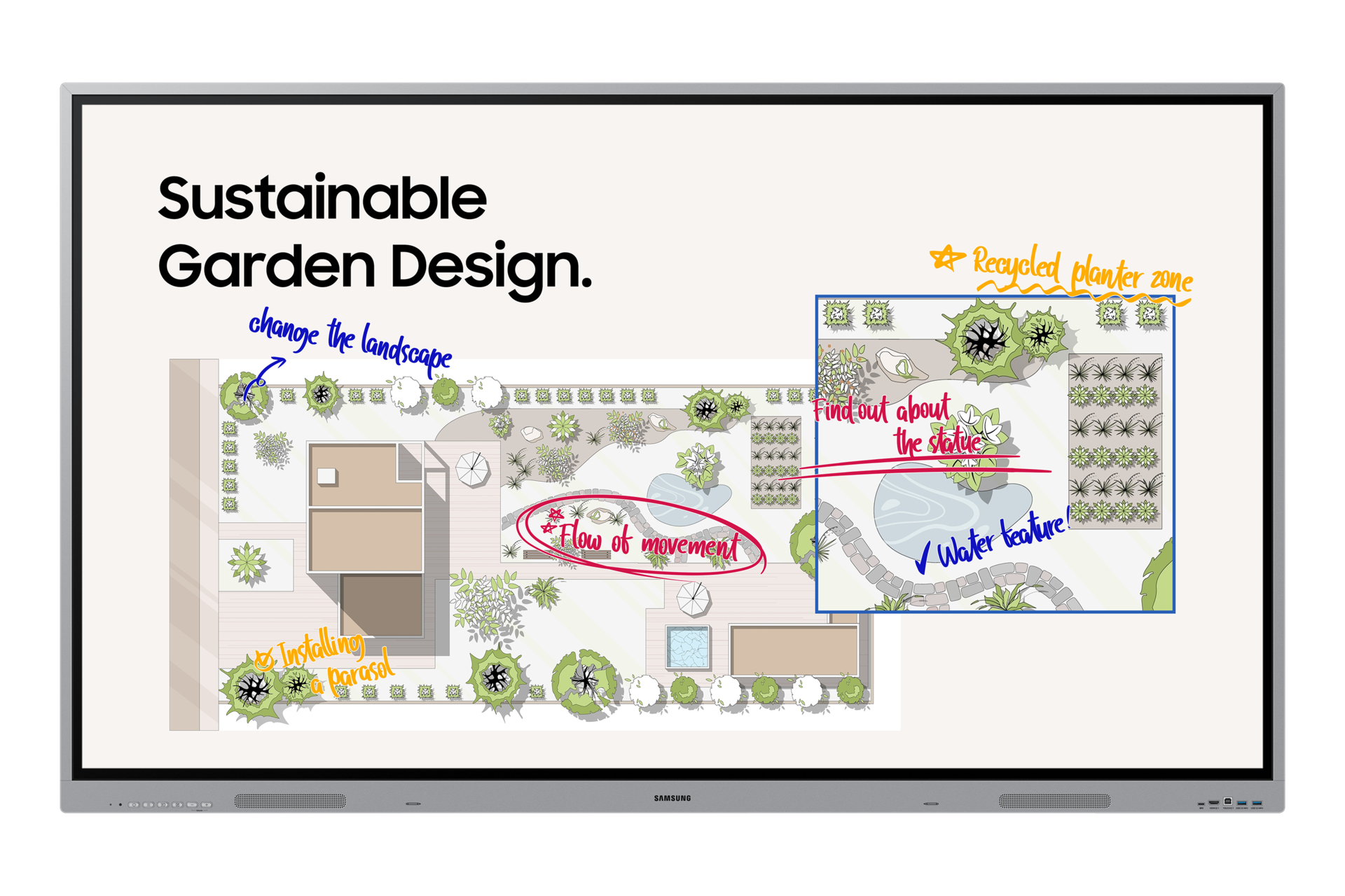 samsung 86 LH86WEFWLGCXEN Interactive Display LH86WEFWLGCXEN - MW01