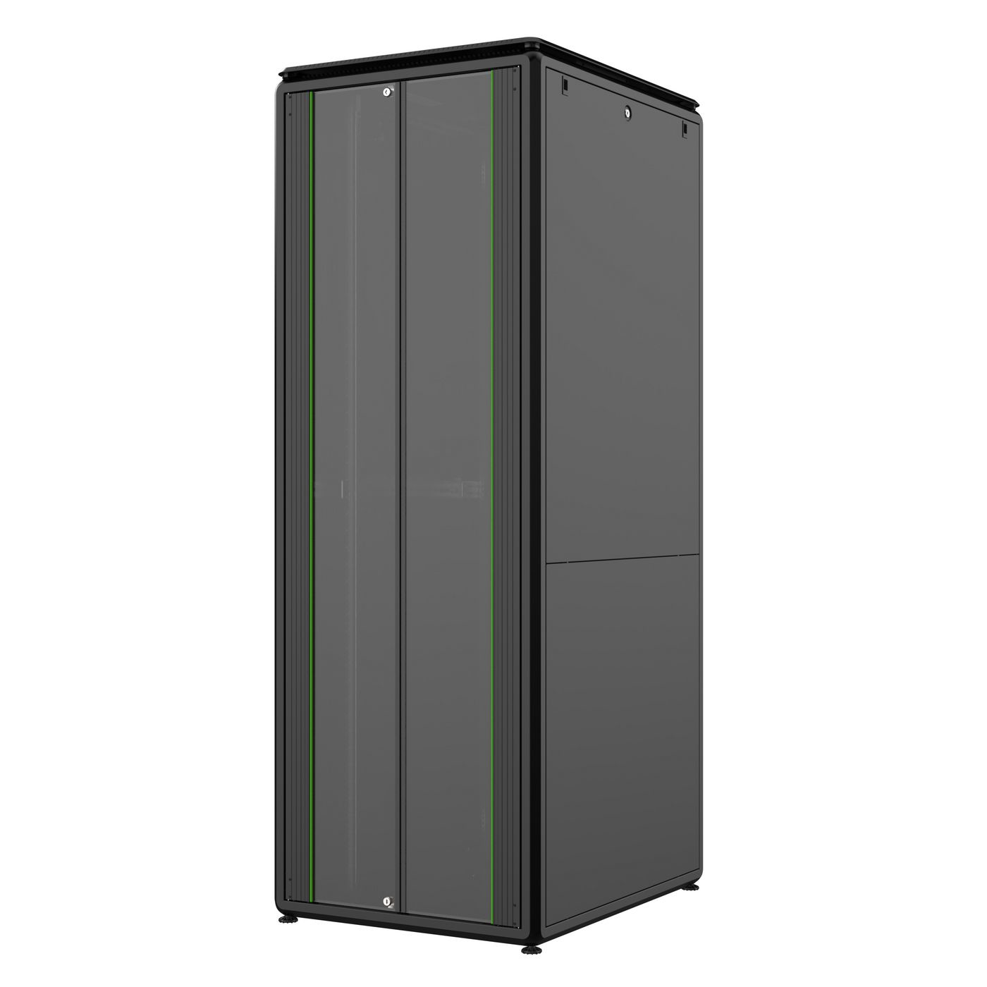 Lanview 19" 46U Rack Cabinet 800 x  1000 x 2231mm Data Line -  RDL46U81BL - eet01