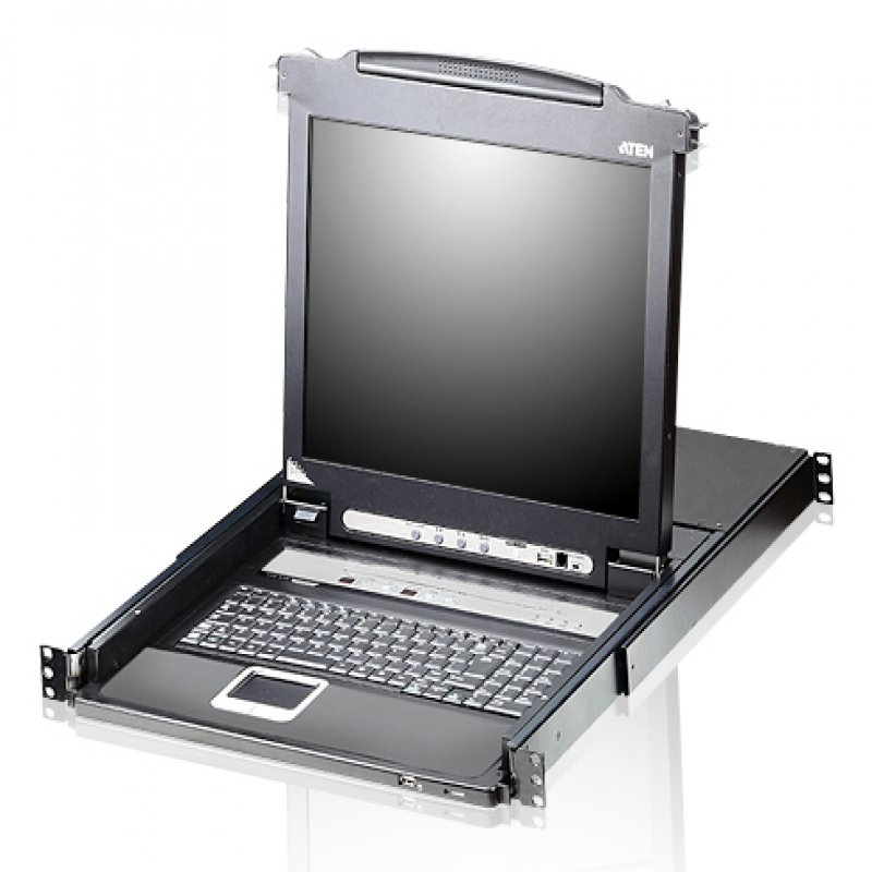 Aten It Cl5716m 16 Port Combo(ps/2 & Usb)  1u Slideway 17" Lcd Kvmp Switch, Daisy Chain Cl5716m - NA01