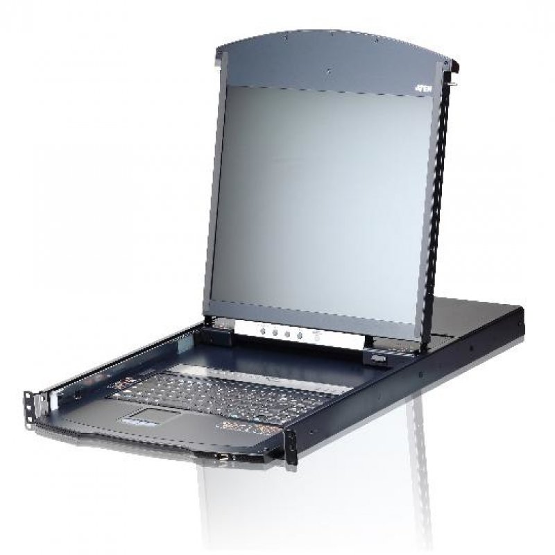 Aten It Kl1108vn 8 Port Cat5 1u Dual Rail 19" Lcd Kvm Switch, Kvm Switch Over Ip With 1 Local/remote User Access (2 Bus), Daisy Chain, Panel Array Mode Kl1108vn - NA01 Aten It Kl1108vn 8 Port Cat5 1u Dual Rail 19" Lcd Kvm Switch, Kvm Switch Over Ip With 1 Local/remote User Access (2 Bus), Daisy Chain, Panel Array Mode Kl1108vn - NA01