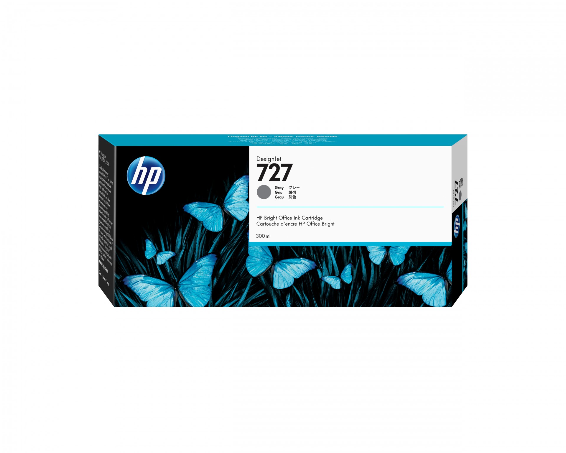 Hp - Gsb Supp Lg Fmt Des Supp (u Ink Cartridge No 727 Gray           300ml                               F9j80a
