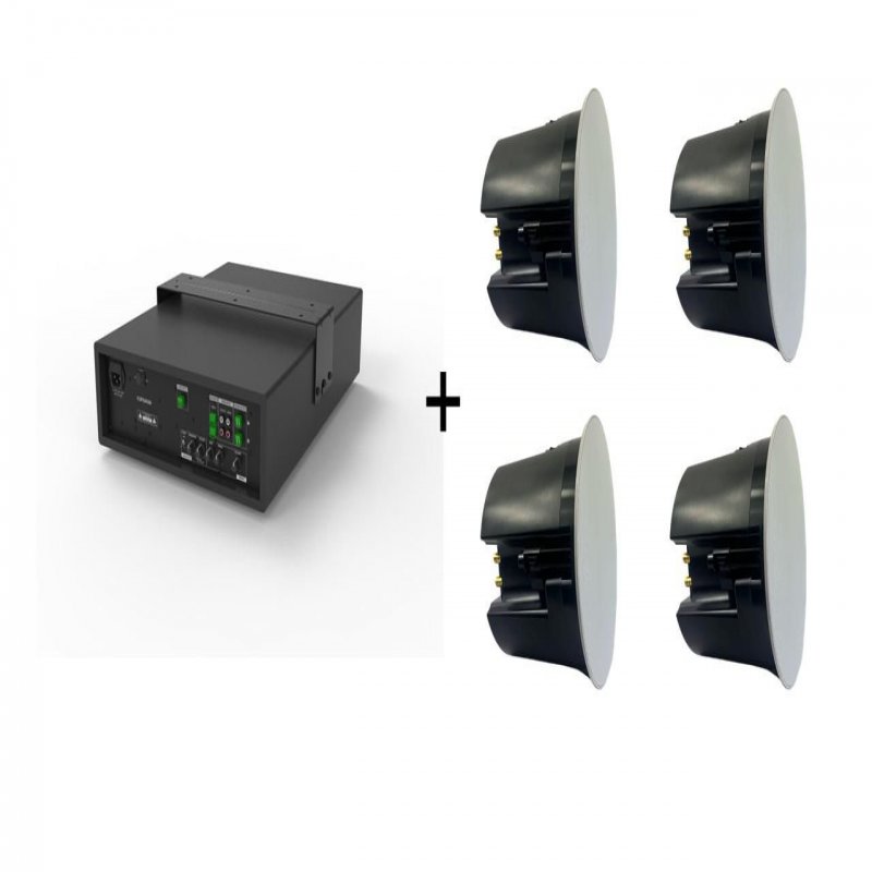 Vivolink Audiopack Subwoofer + 4 x Pro  Ceiling Speakers  AUDIOPACK-IC4 - eet01