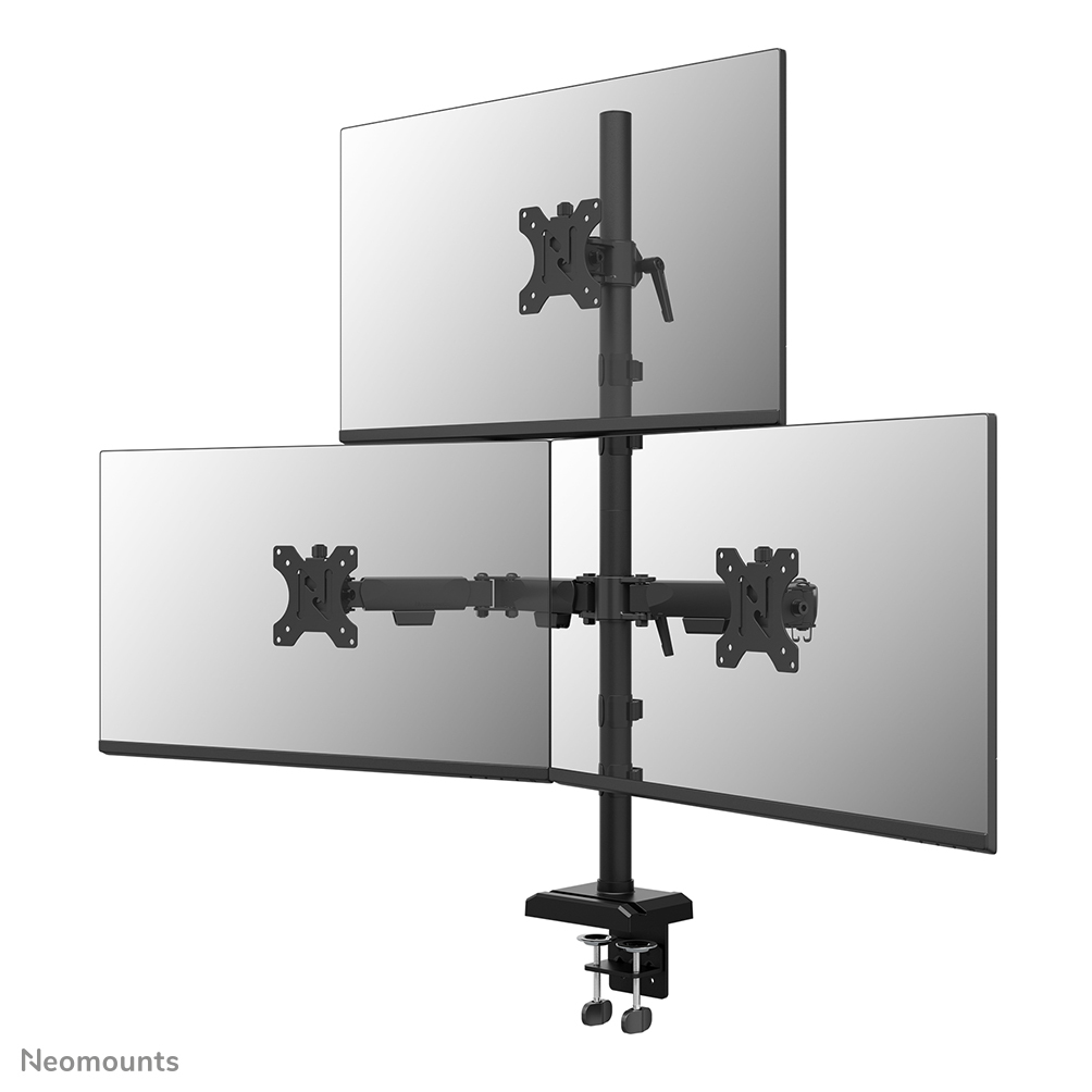 (new) Neomounts Ds60-600bl2-1 Triple Monitor Arm 10-32 Ds60-600bl2-1 - NA01