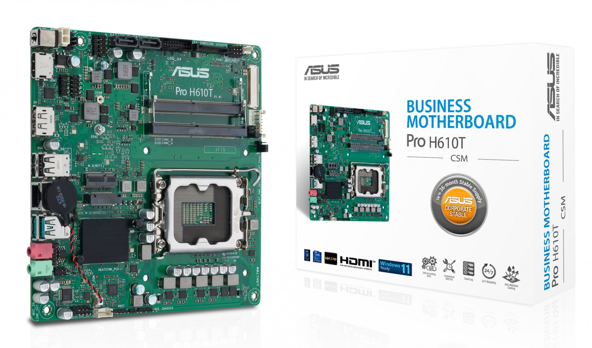 PRO H610T-CSM 90MB1G60-M0EAYC - C2000 PRO H610T-CSM 90MB1G60-M0EAYC - C2000