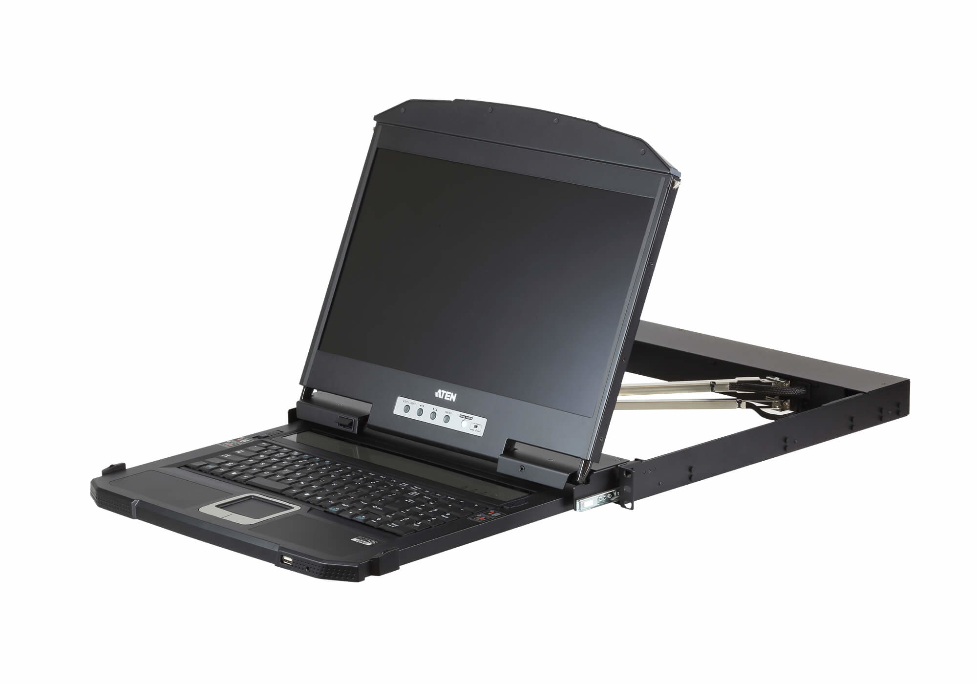Aten It Cl3800nw 18.5" Short Depth Usb Hdmi Dvi Vga Dual Rail Fhd Lcd Console, 1920 X 1080 Cl3800nw - NA01
