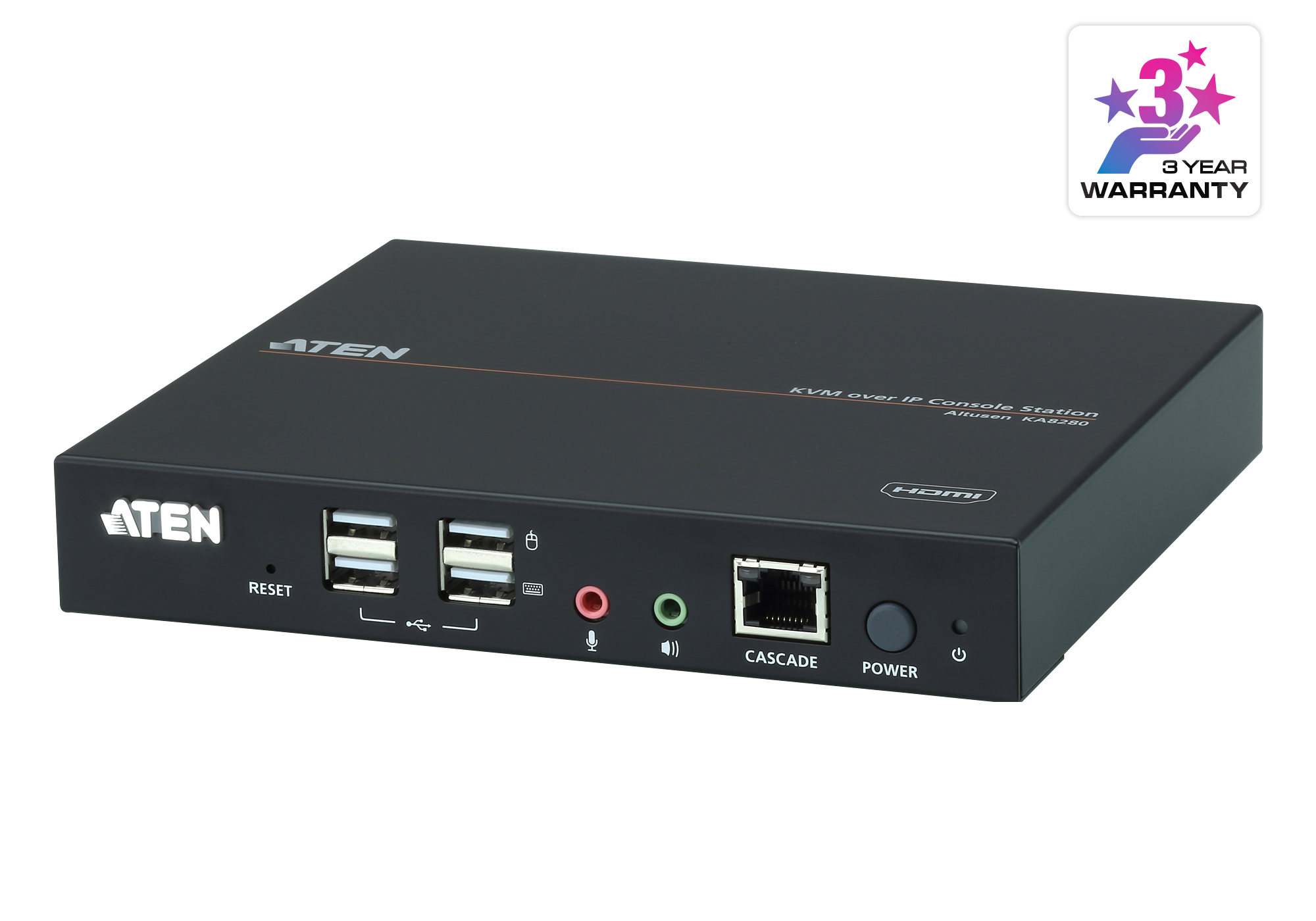 Aten It Ka8280 Single Display Hdmi Kvm Over Ip Console Station Ka8280 - NA01