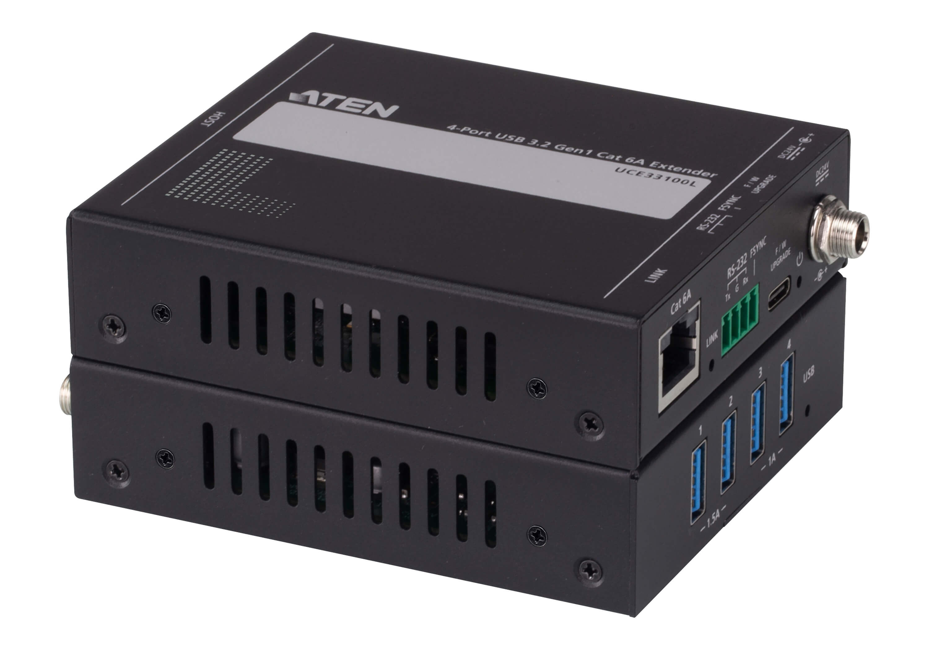 Aten It Uce33100 4-port Usb 3.2 Gen 1 Cat 6a Extender (up To100m) Uce33100 - NA01