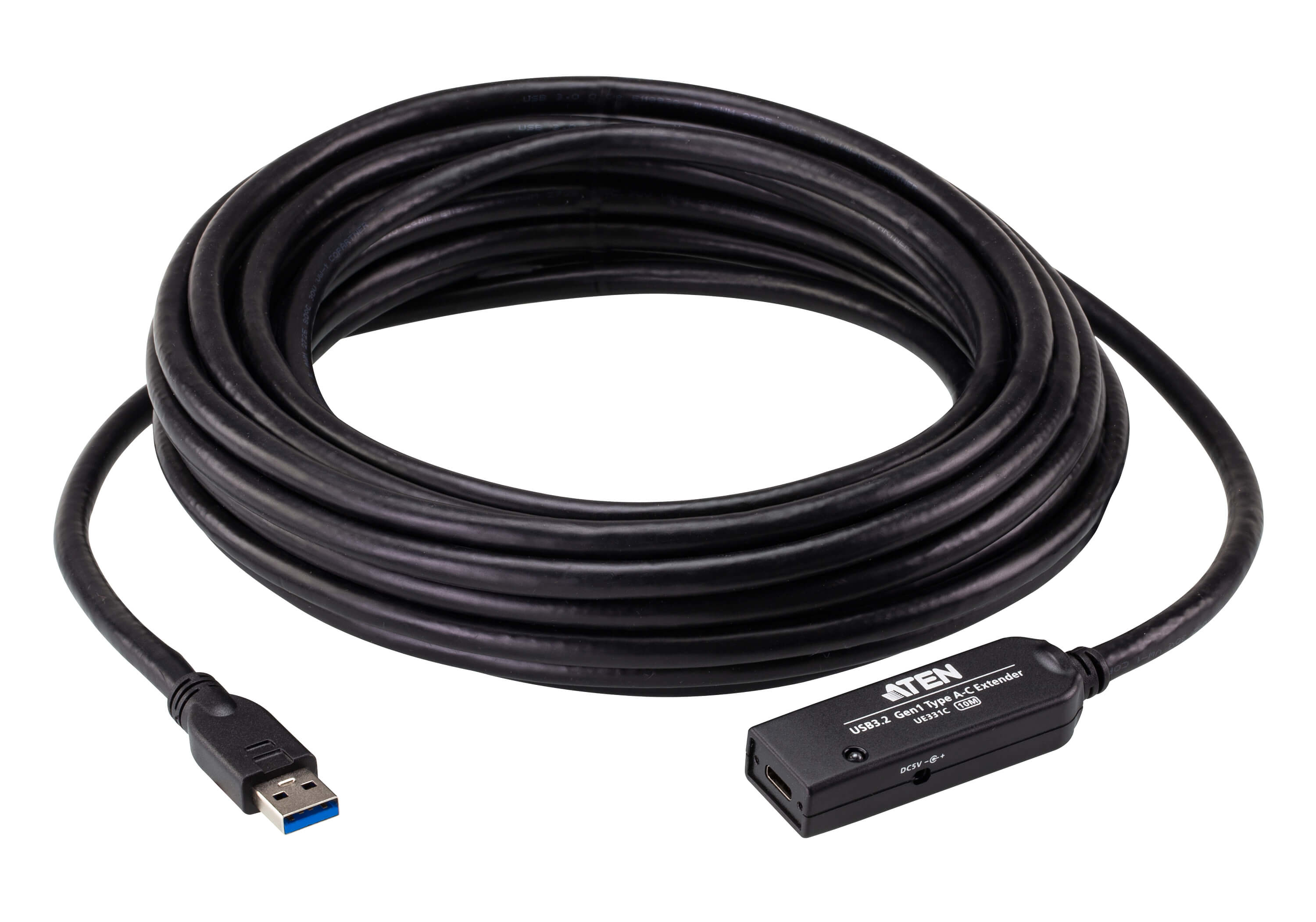 Aten It Ue331c 10m Usb 3.2 Gen1 Usb-a Male To Usb-c Female Extender Cable Ue331c - NA01