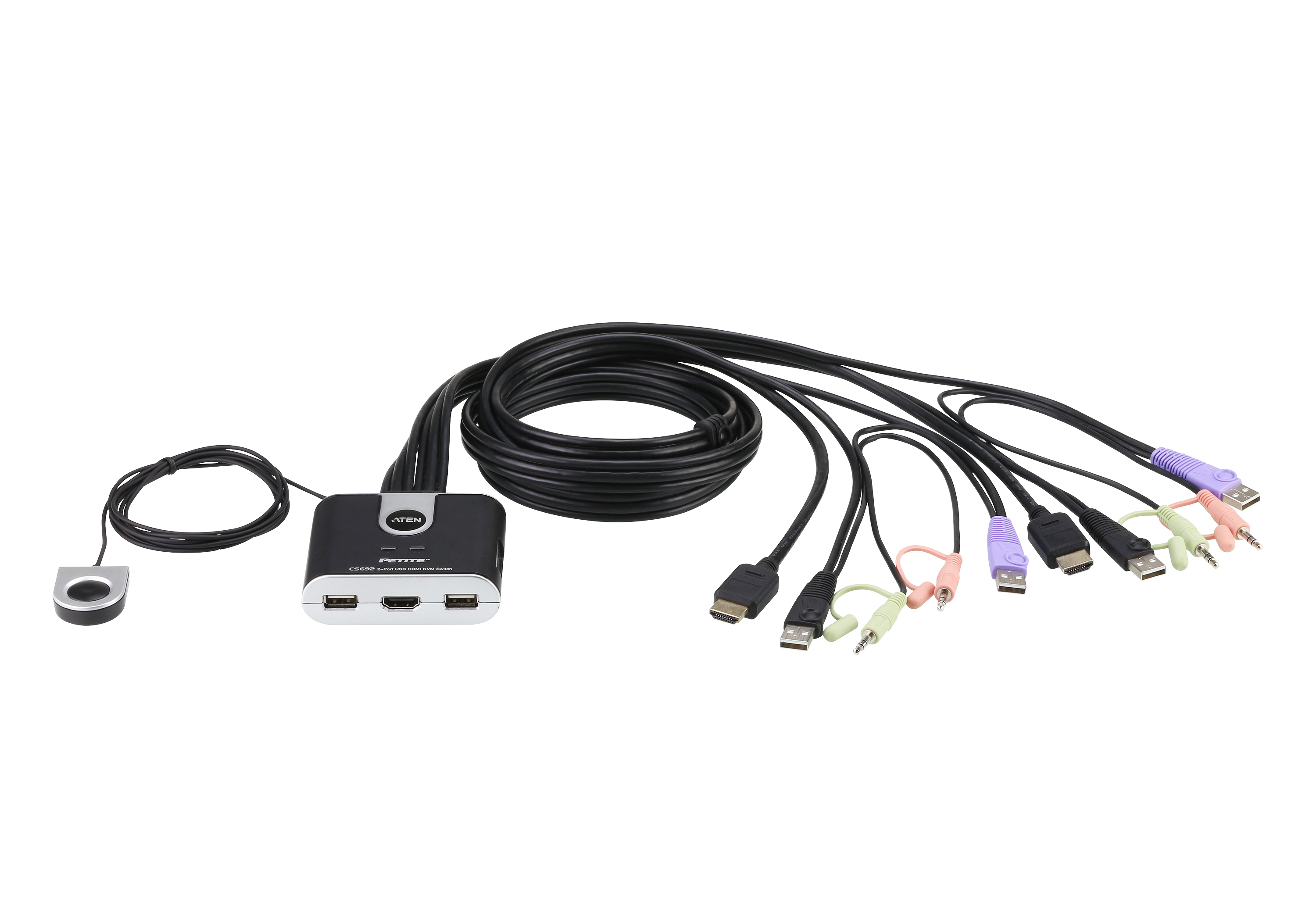 Aten It Cs692 *2 Hdmi Pc In, *1 Hdmi Monitor Out With Remote Port Selector; Fhd With Audio Cs692 - NA01