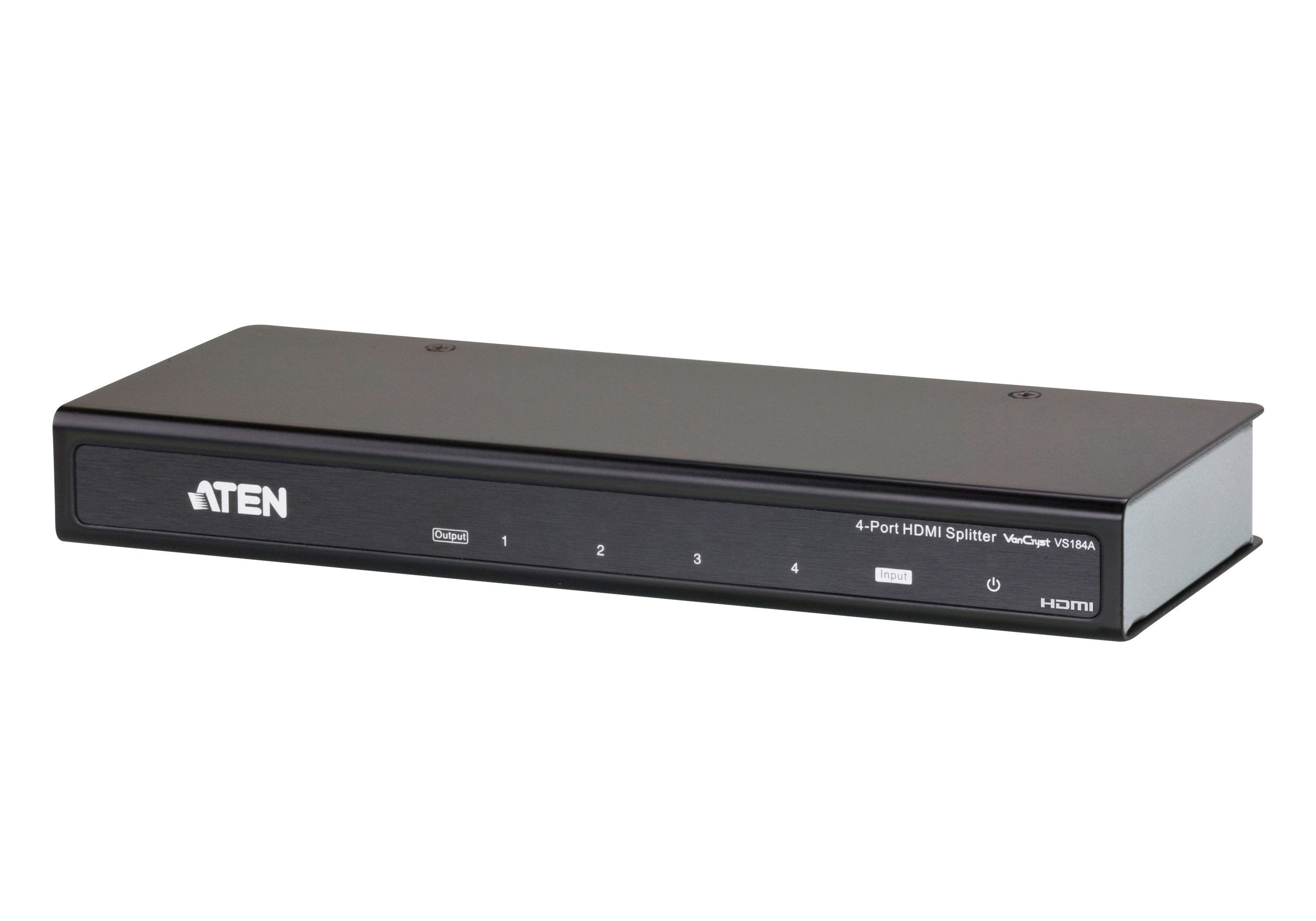 Aten Av Vs184a 4 Port Hdmi Video Splitter With Audio Support (compatible With Hdmi 1.3b & Hdcp 1.1), Cascadable, 4k2k Support Vs184a - NA01