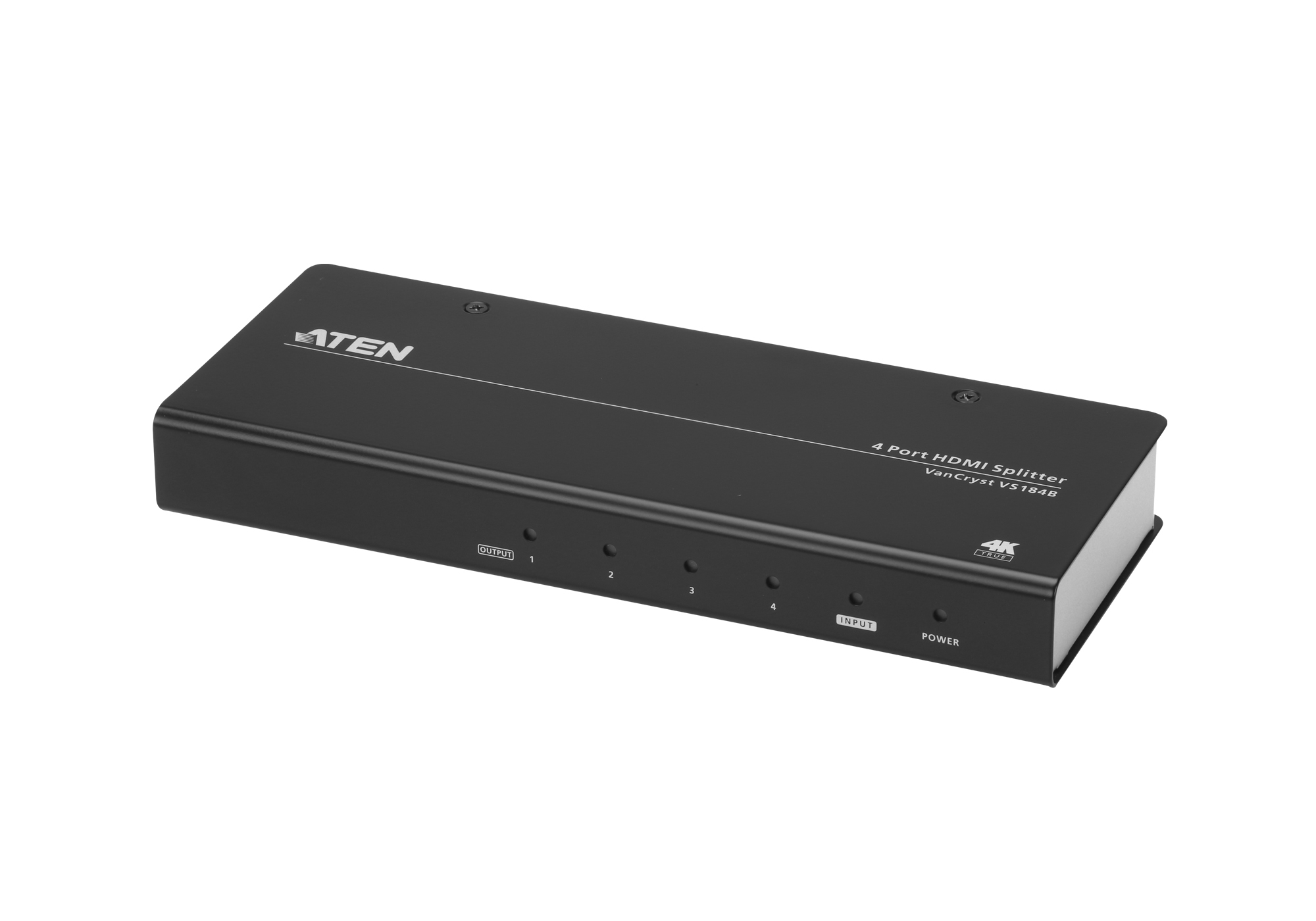 Aten Av Vs184b 4 Port True 4k Hdmi Video Splitter With Audio Support (compatible With Hdmi 2.0 & Hdcp 2.2) Vs184b - NA01