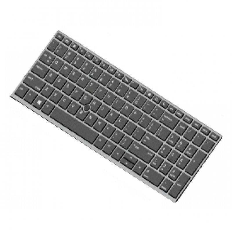 Hpinc Hp Backlit Keyboard 755/850/zbook 15u G5/g6 Uk Silver Frame L14366-031 - xep01